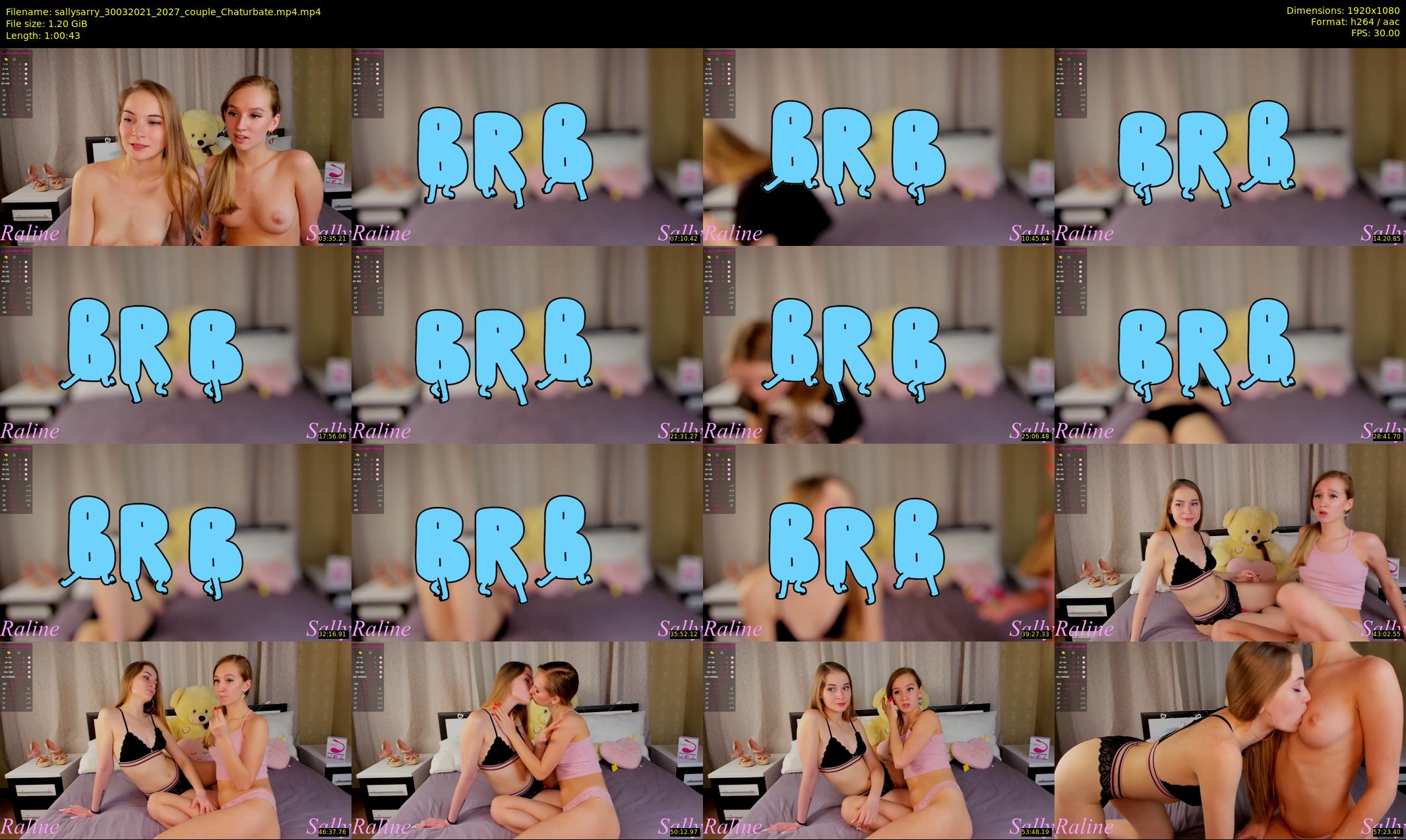 sallysarry — 61 minute Chaturbate couple cam show recording, 1080p, Mar 30, 2021