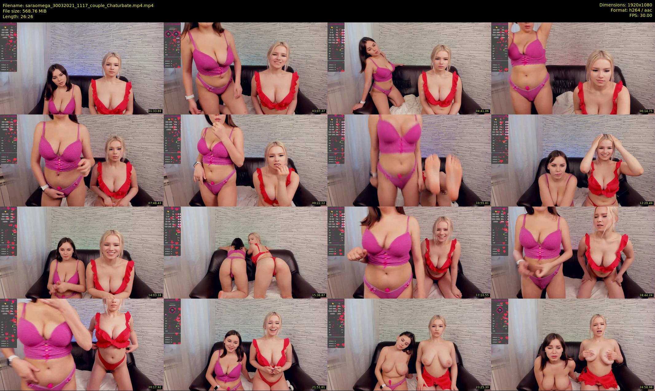 saraomega — 27 minute Chaturbate couple cam show recording, 1080p, Mar 30, 2021