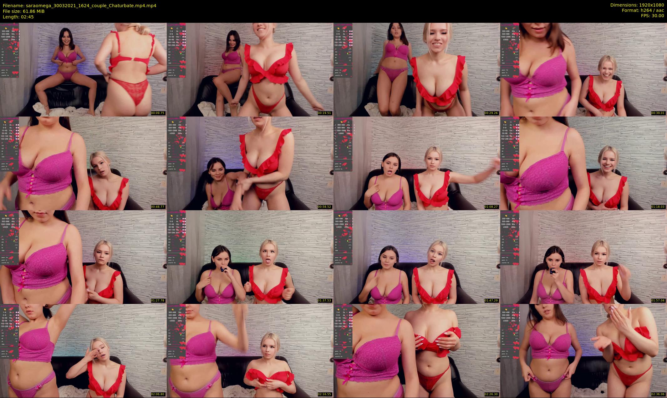 saraomega — 3 minute Chaturbate couple cam show recording, 1080p, Mar 30, 2021