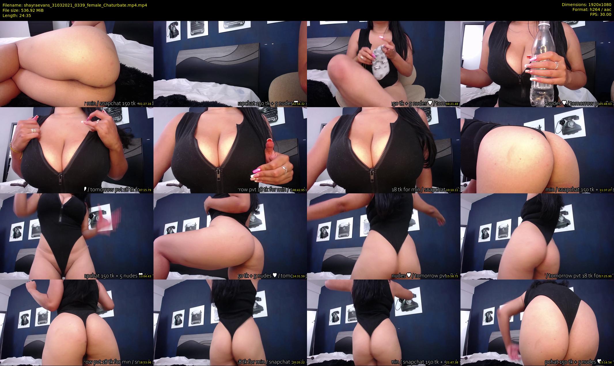 shayraevans — 25 minute Chaturbate female cam show recording, 1080p, Mar 31, 2021