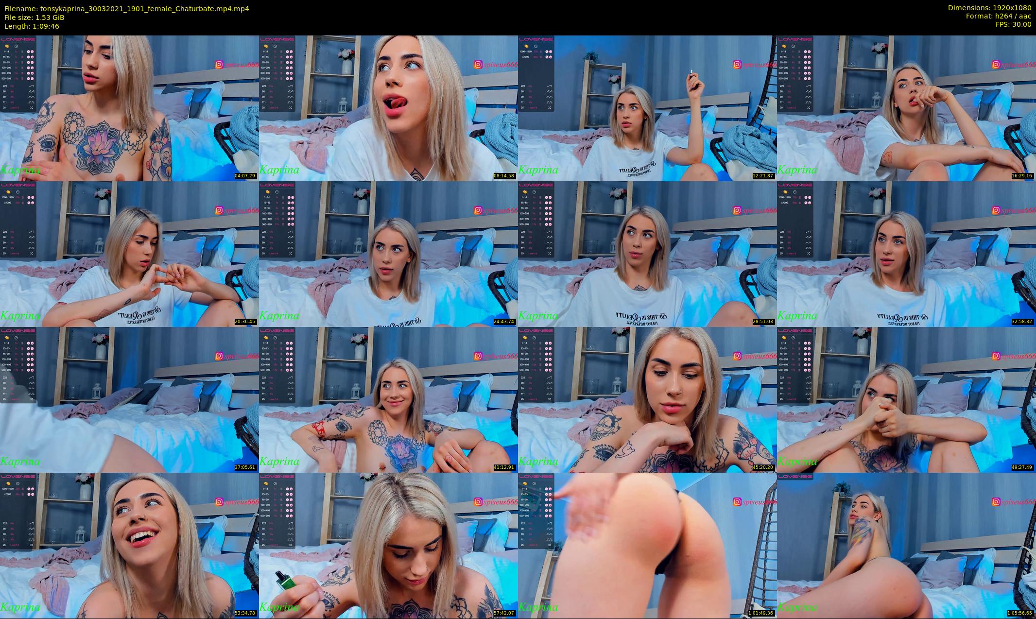 tonsykaprina — 70 minute Chaturbate couple cam show recording, 1080p, Mar 30, 2021