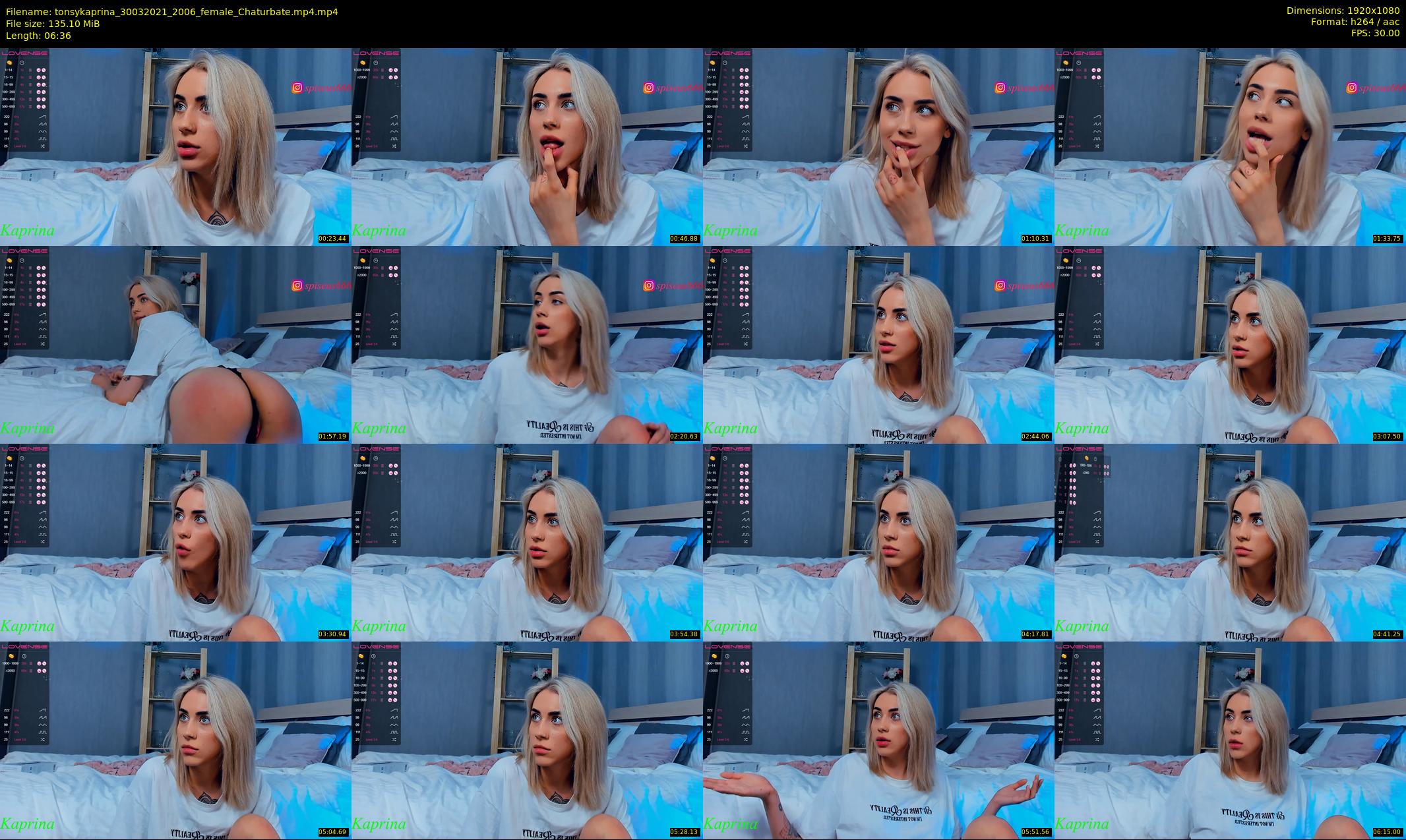 tonsykaprina — 7 minute Chaturbate couple cam show recording, 1080p, Mar 30, 2021