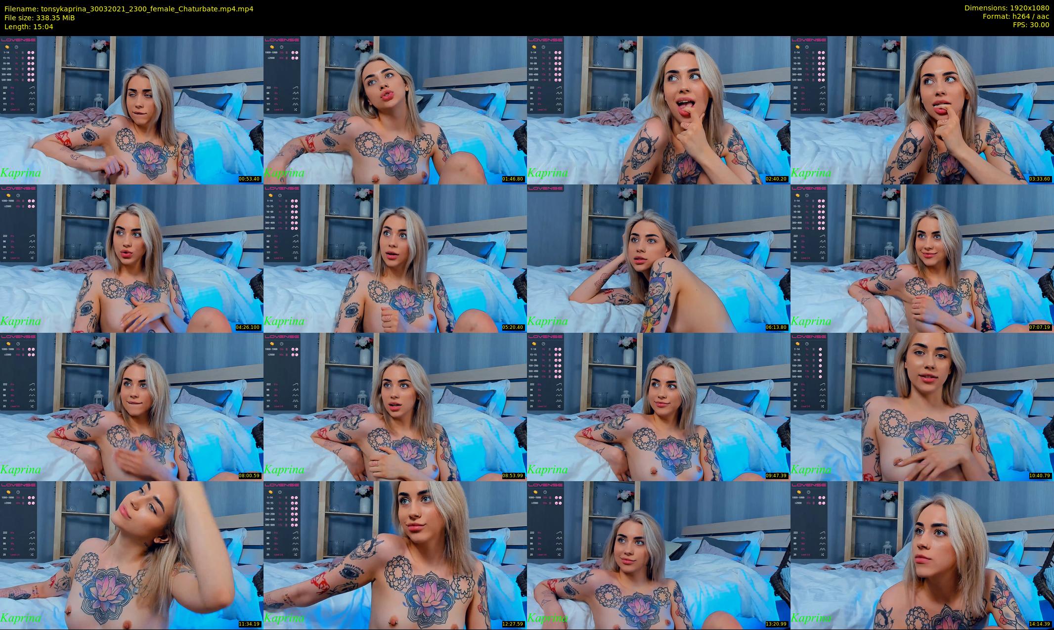 tonsykaprina — 16 minute Chaturbate couple cam show recording, 1080p, Mar 30, 2021