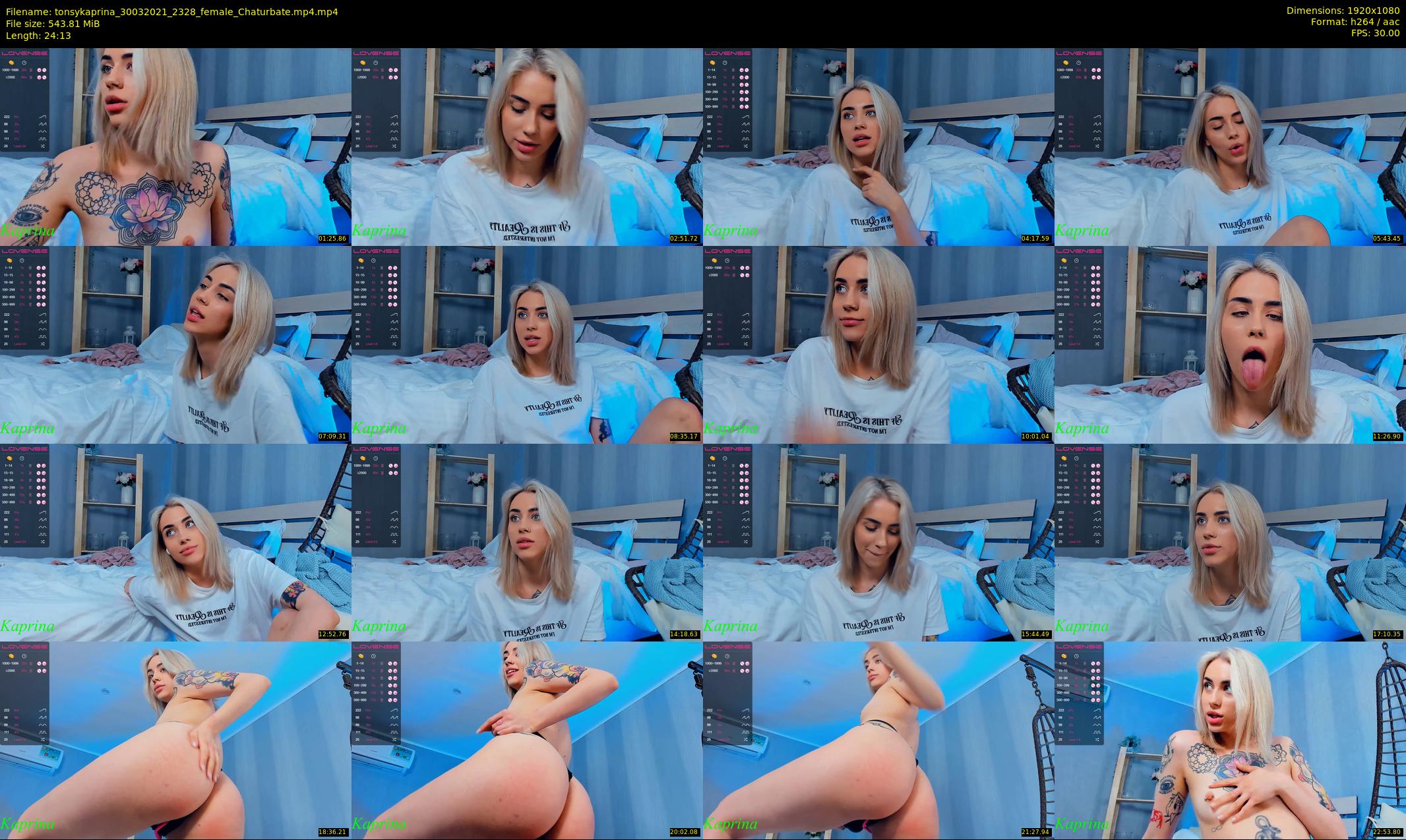 tonsykaprina — 25 minute Chaturbate couple cam show recording, 1080p, Mar 30, 2021