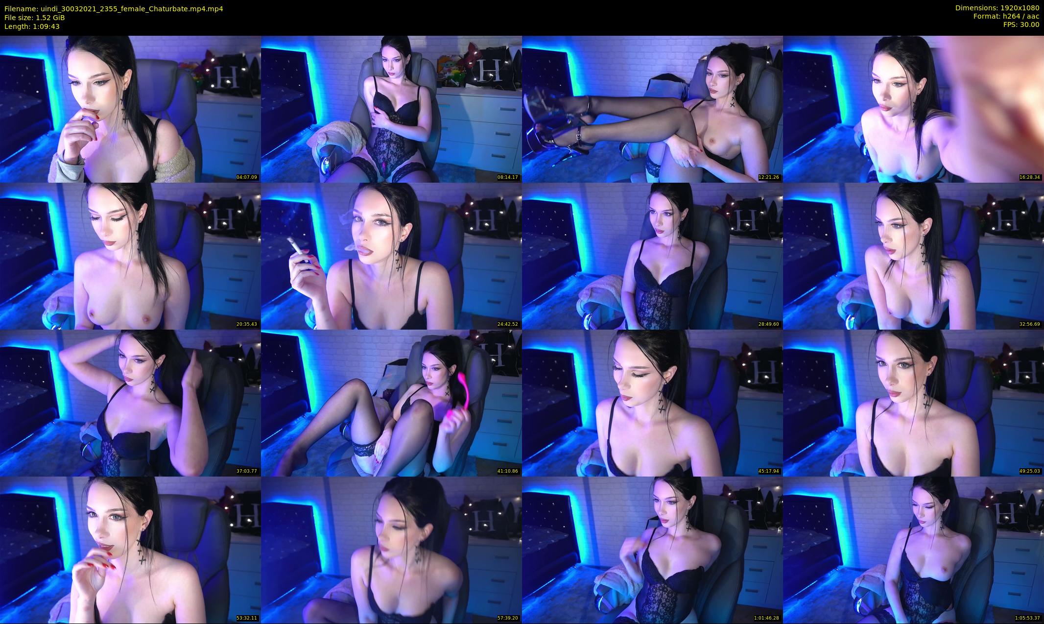 uindi — 70 minute Chaturbate female cam show recording, 1080p, Mar 30, 2021
