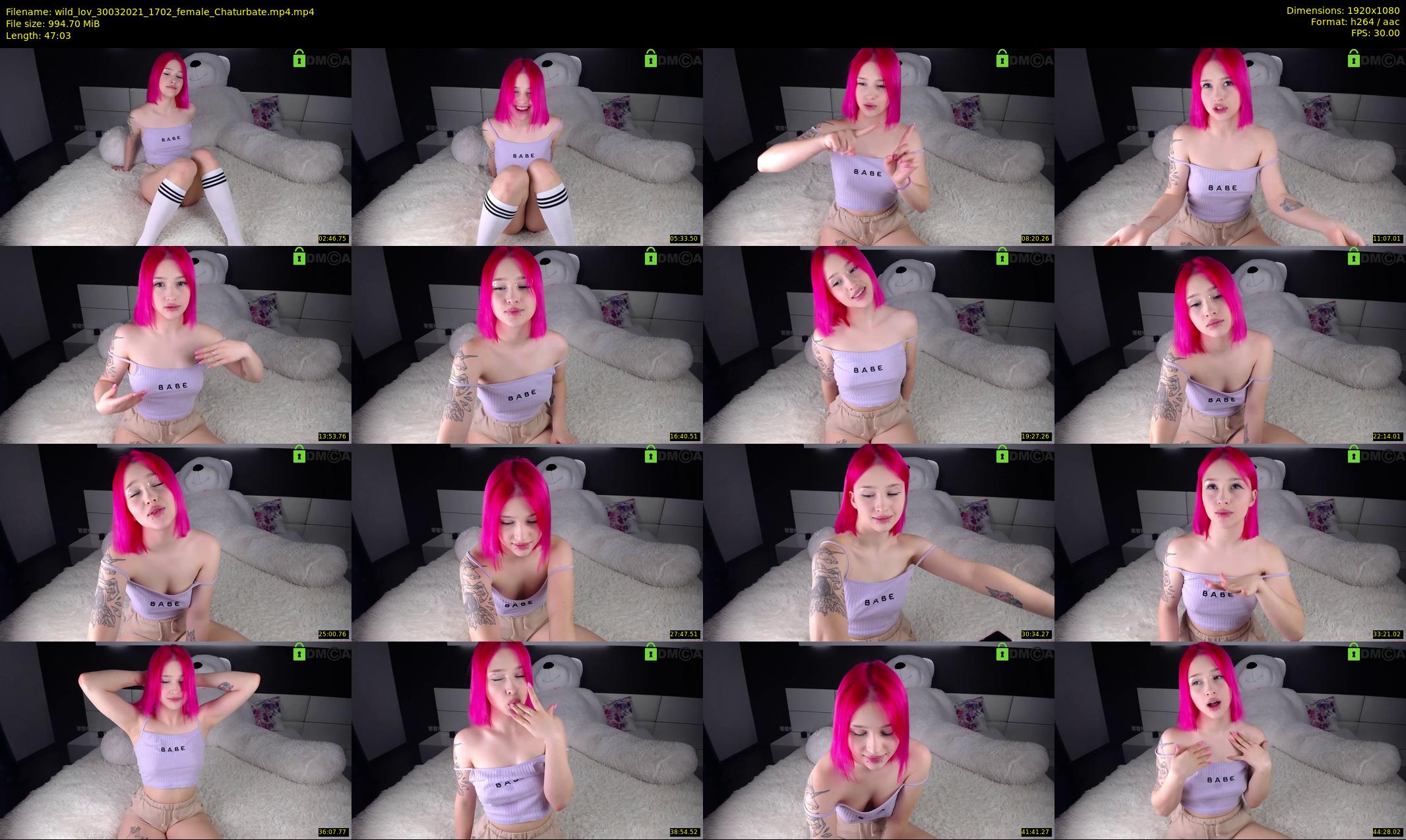 wild_lov — 48 minute Chaturbate female cam show recording, 1080p, Mar 30, 2021