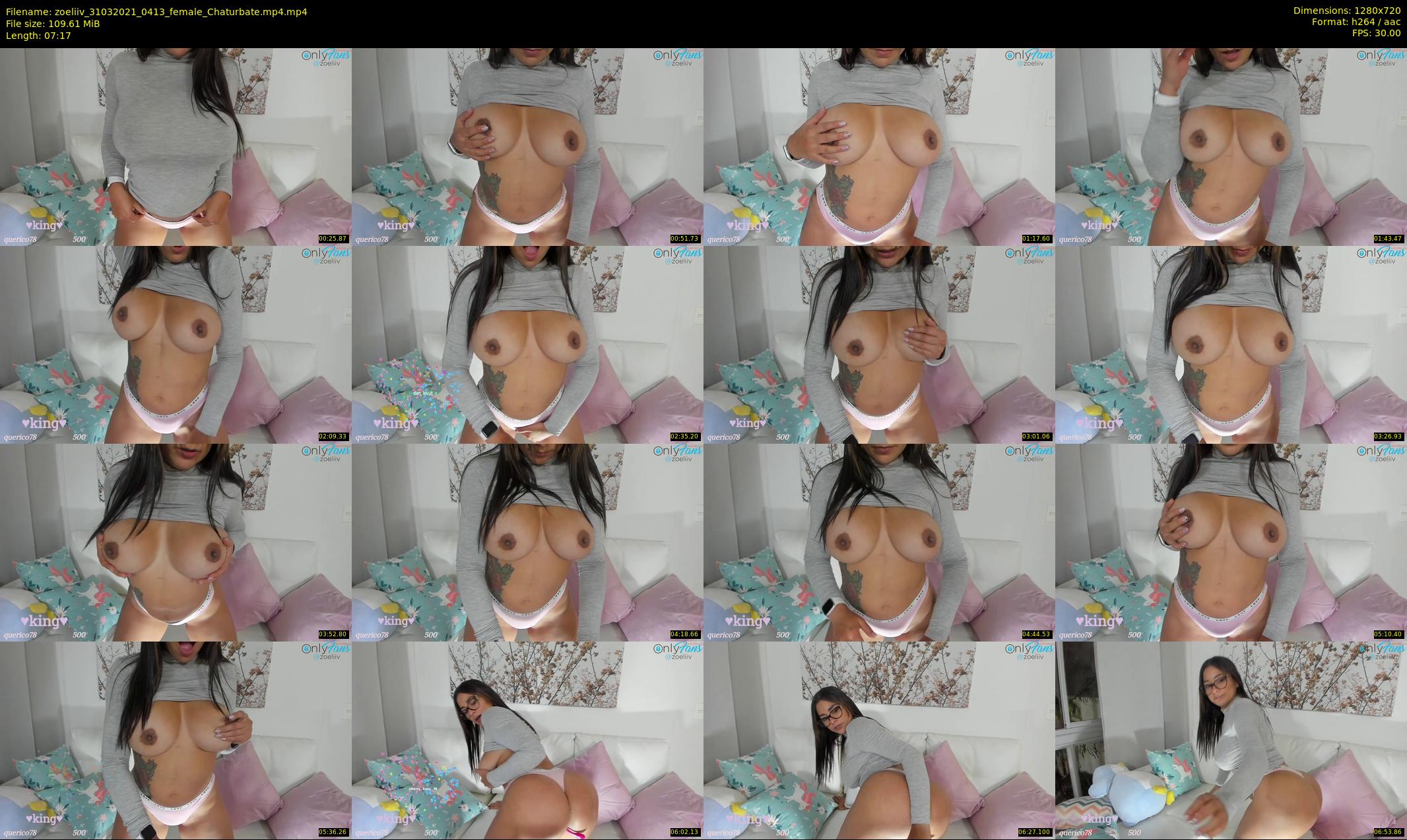 zoeliiv — 8 minute Chaturbate female cam show recording, 720p, Mar 31, 2021