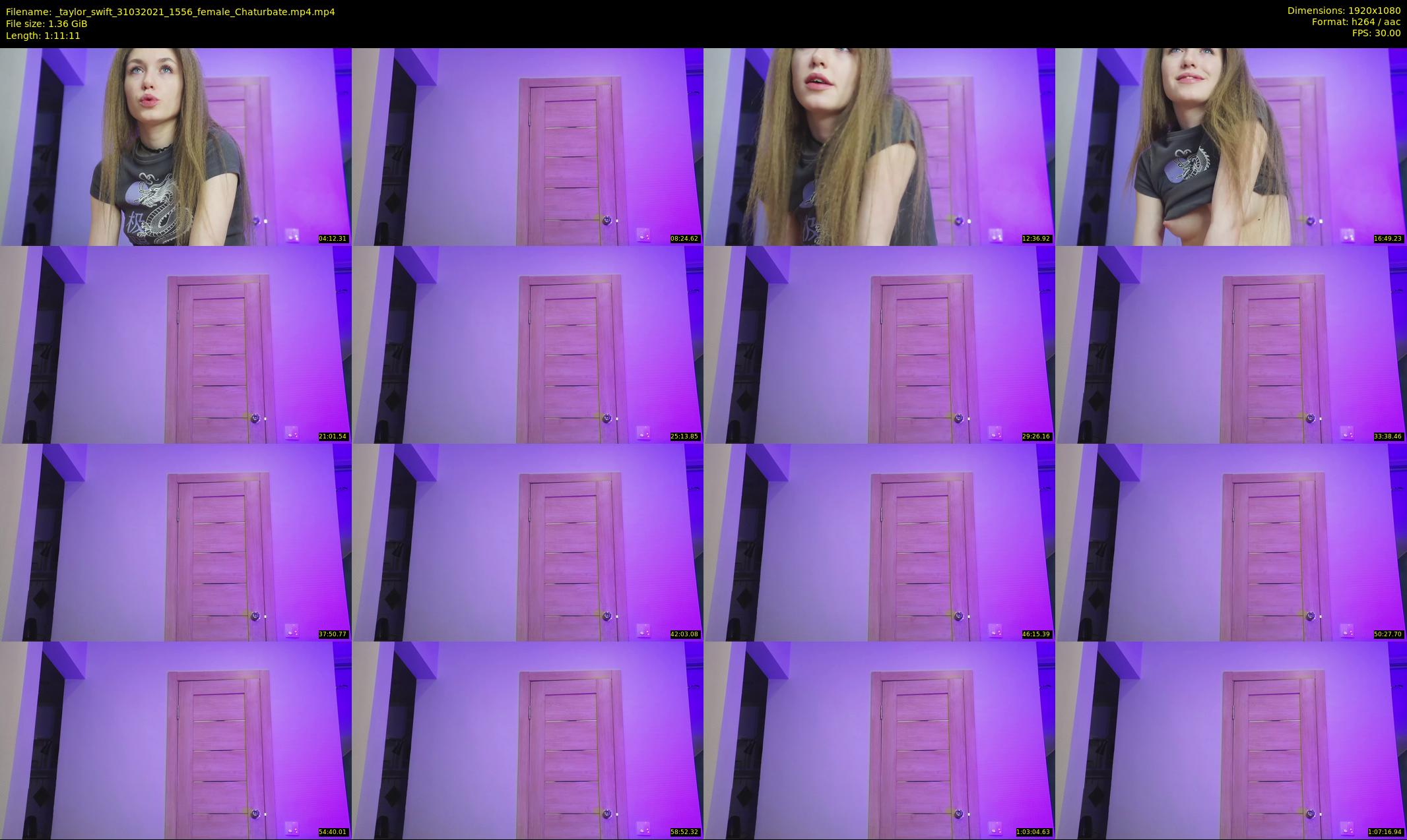 _taylor_swift — 72 minute Chaturbate female cam show recording, 1080p, Mar 31, 2021