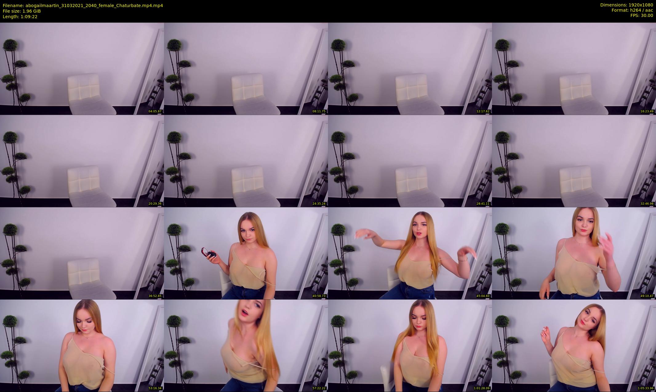 abogailmaartin — 70 minute Chaturbate female cam show recording, 1080p, Mar 31, 2021