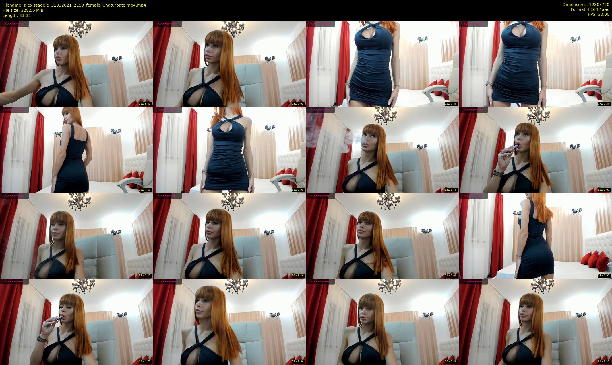 alexissadele — 34 minute Chaturbate female cam show recording, 720p, Mar 31, 2021