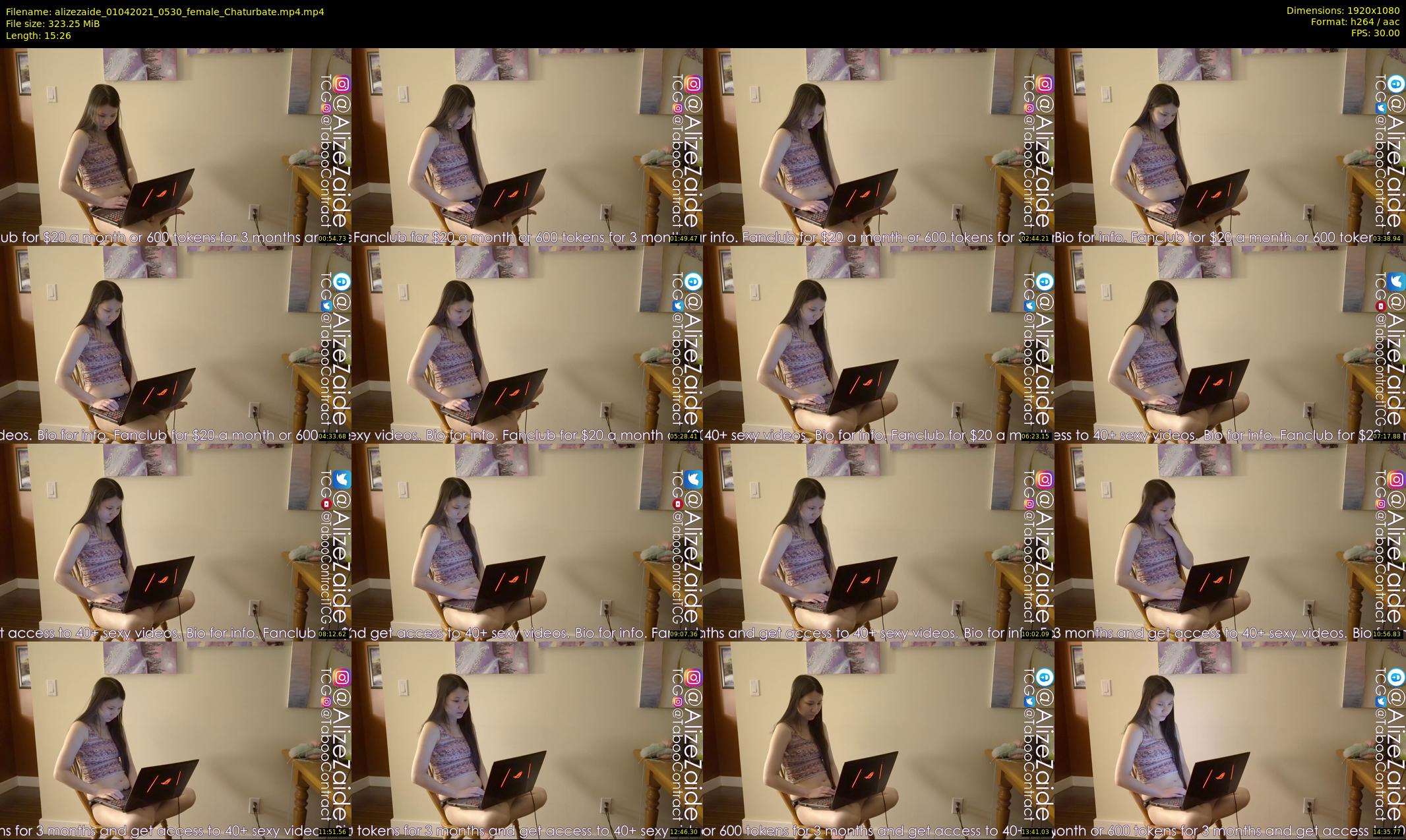 alizezaide — 16 minute Chaturbate female cam show recording, 1080p, Apr 1, 2021