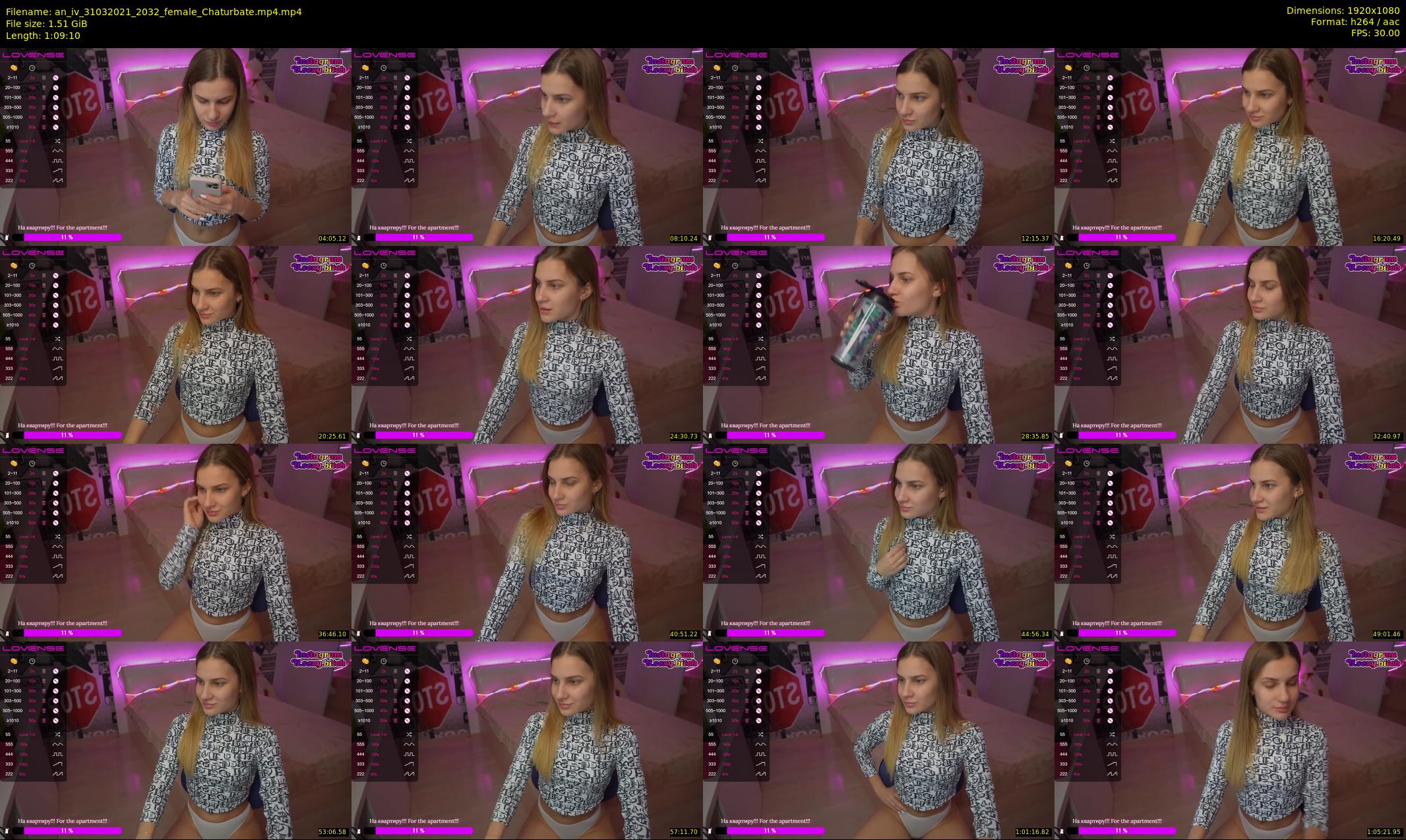 an_iv — 70 minute Chaturbate female cam show recording, 1080p, Mar 31, 2021