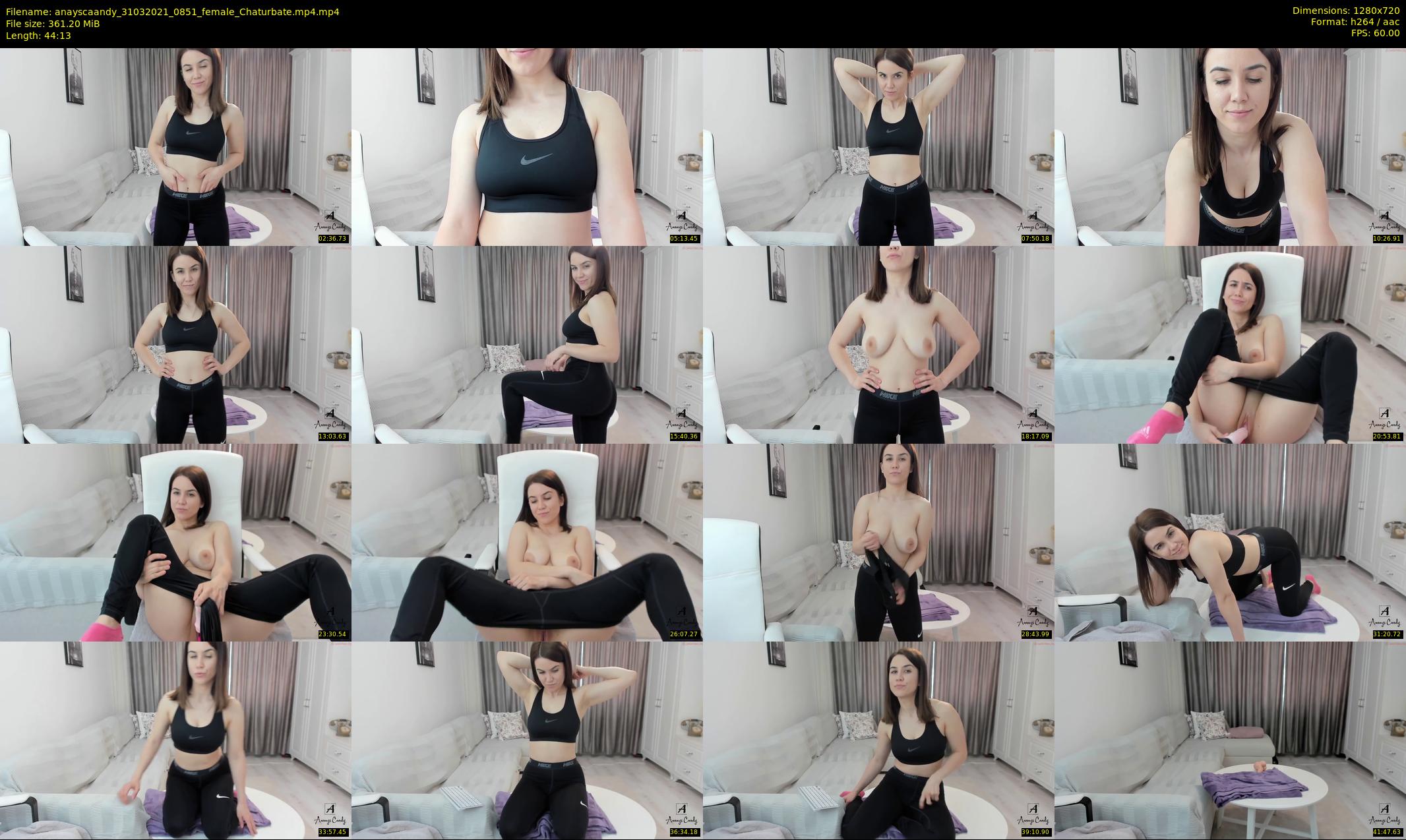 anayscaandy — 45 minute Chaturbate female cam show recording, 720p, Mar 31, 2021