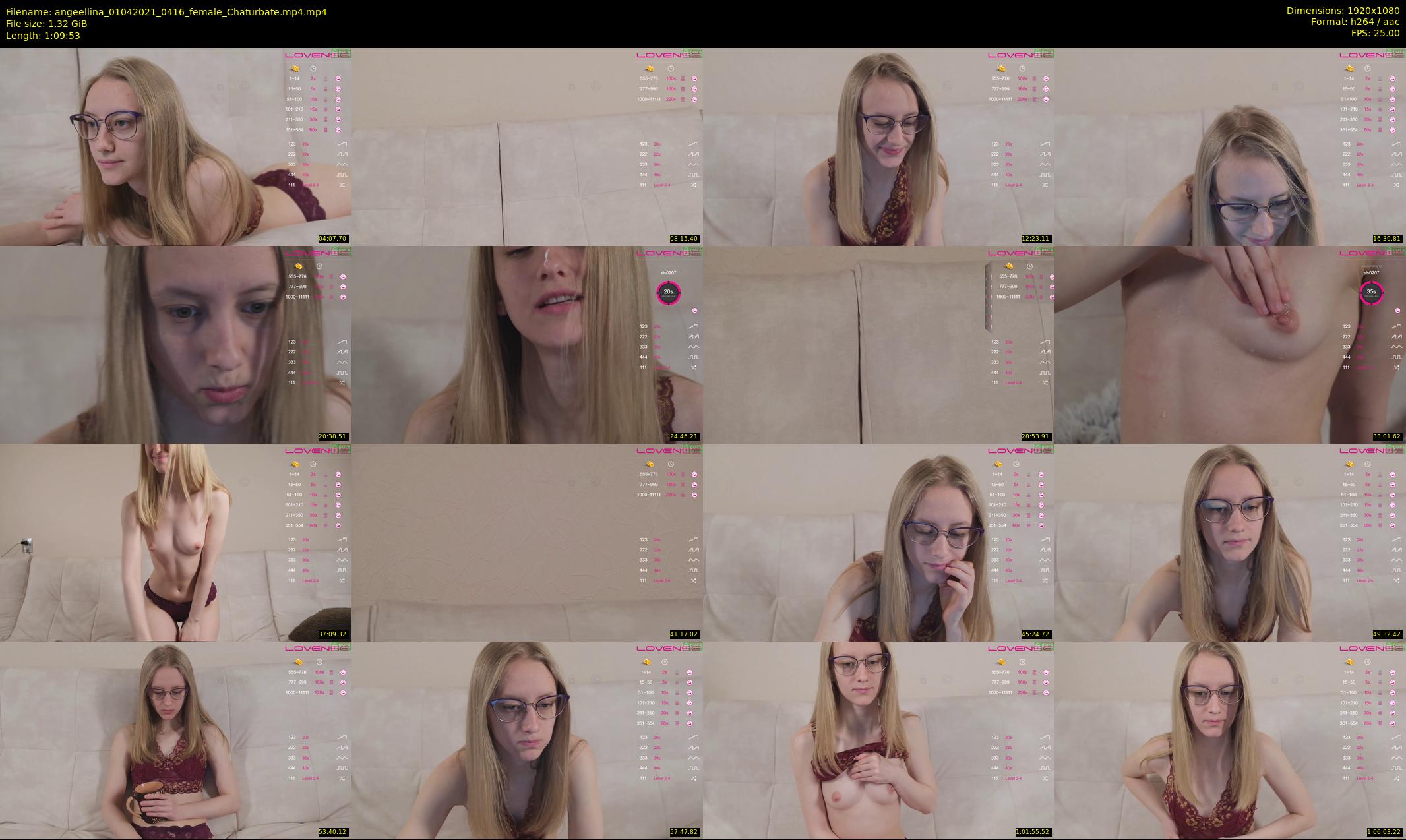 angeellina — 70 minute Chaturbate female cam show recording, 1080p, Apr 1, 2021