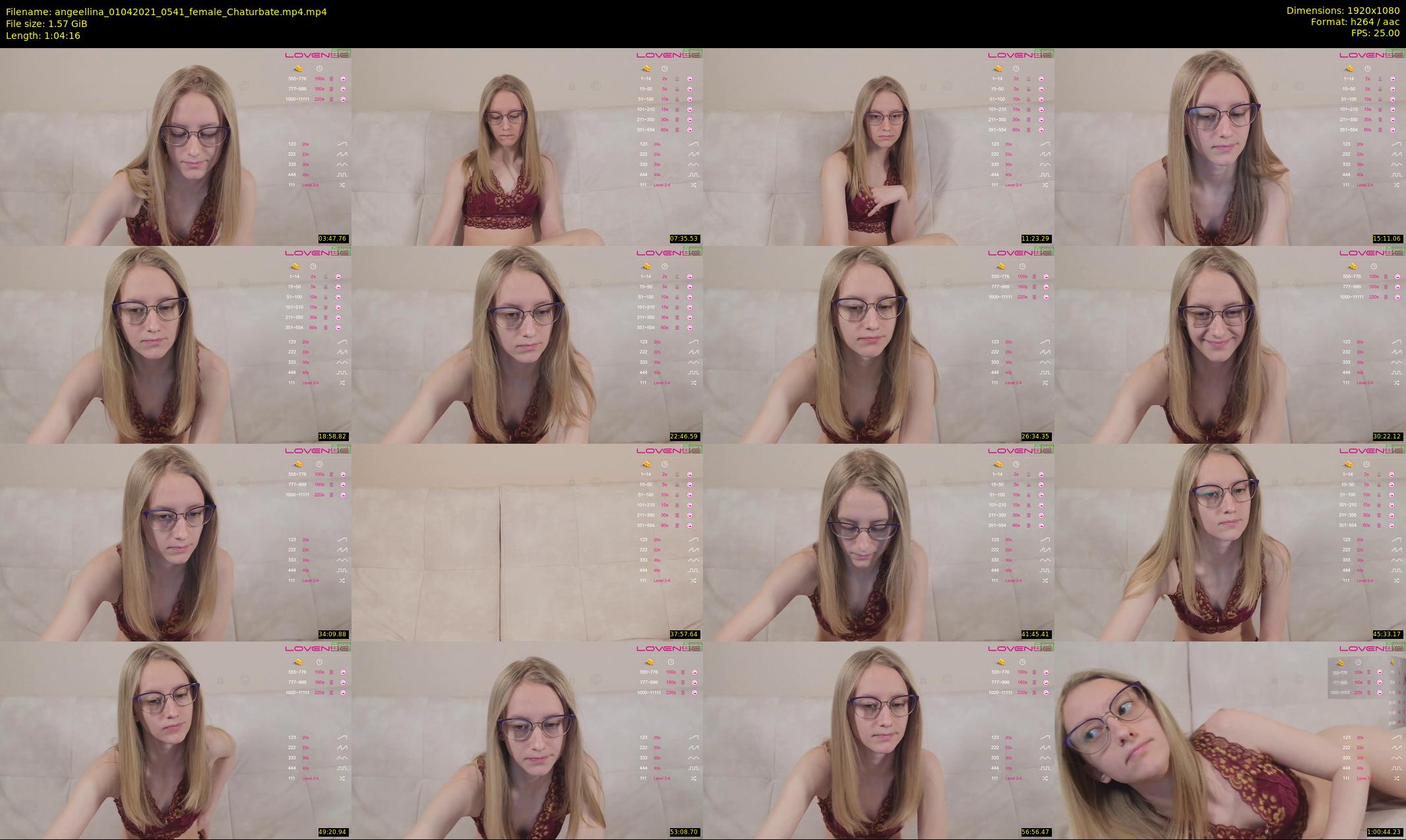 angeellina — 65 minute Chaturbate female cam show recording, 1080p, Apr 1, 2021