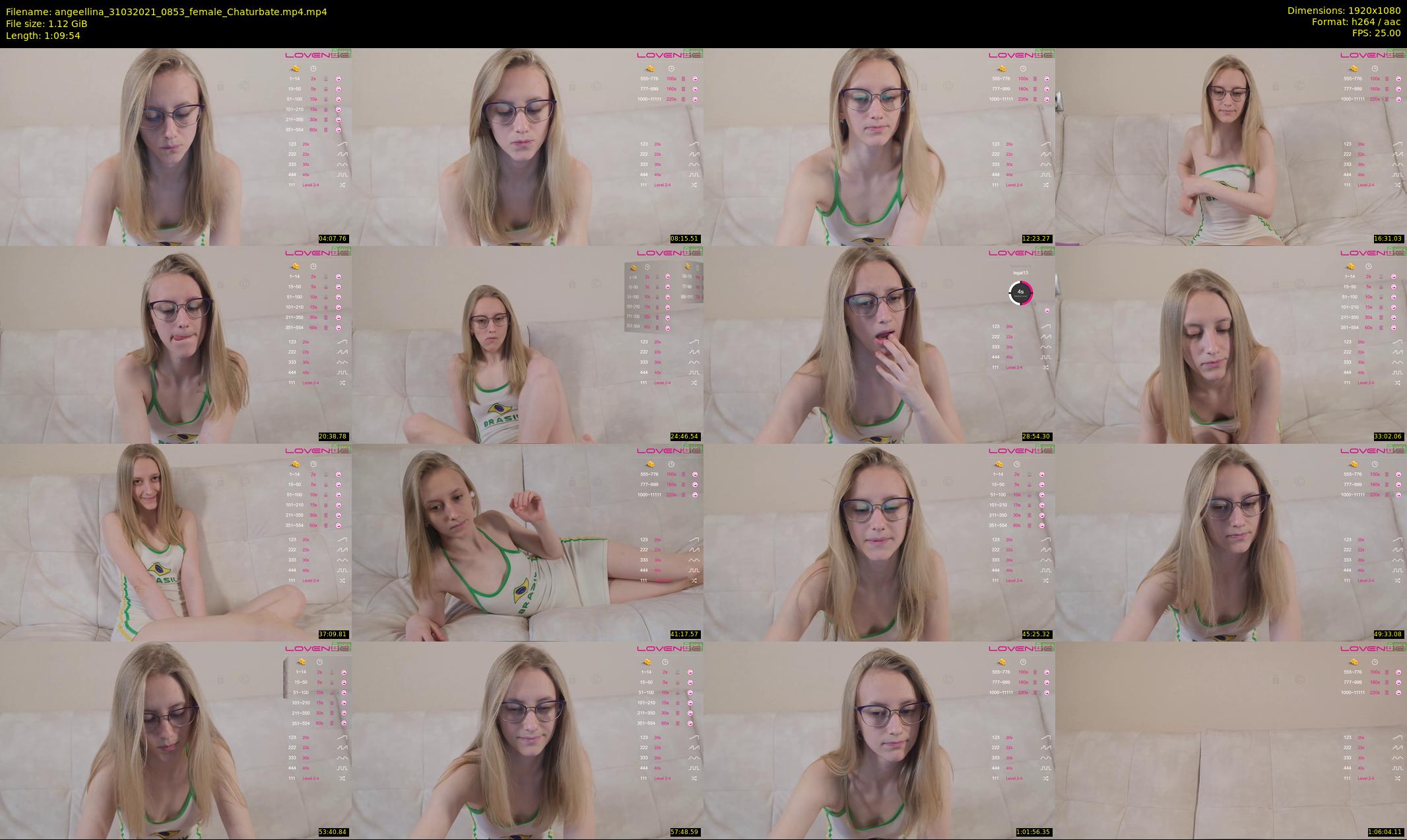 angeellina — 70 minute Chaturbate female cam show recording, 1080p, Mar 31, 2021