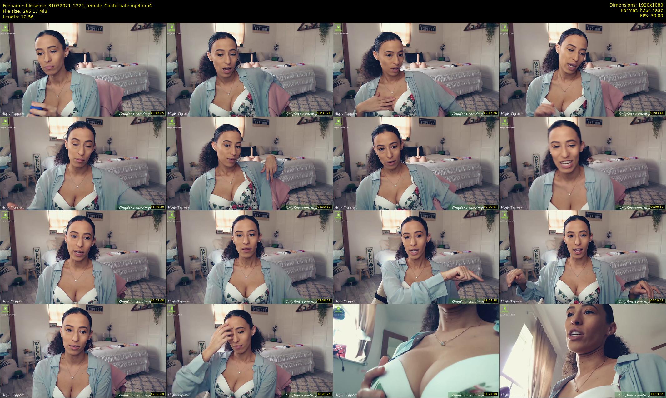 blissense — 13 minute Chaturbate female cam show recording, 1080p, Mar 31, 2021
