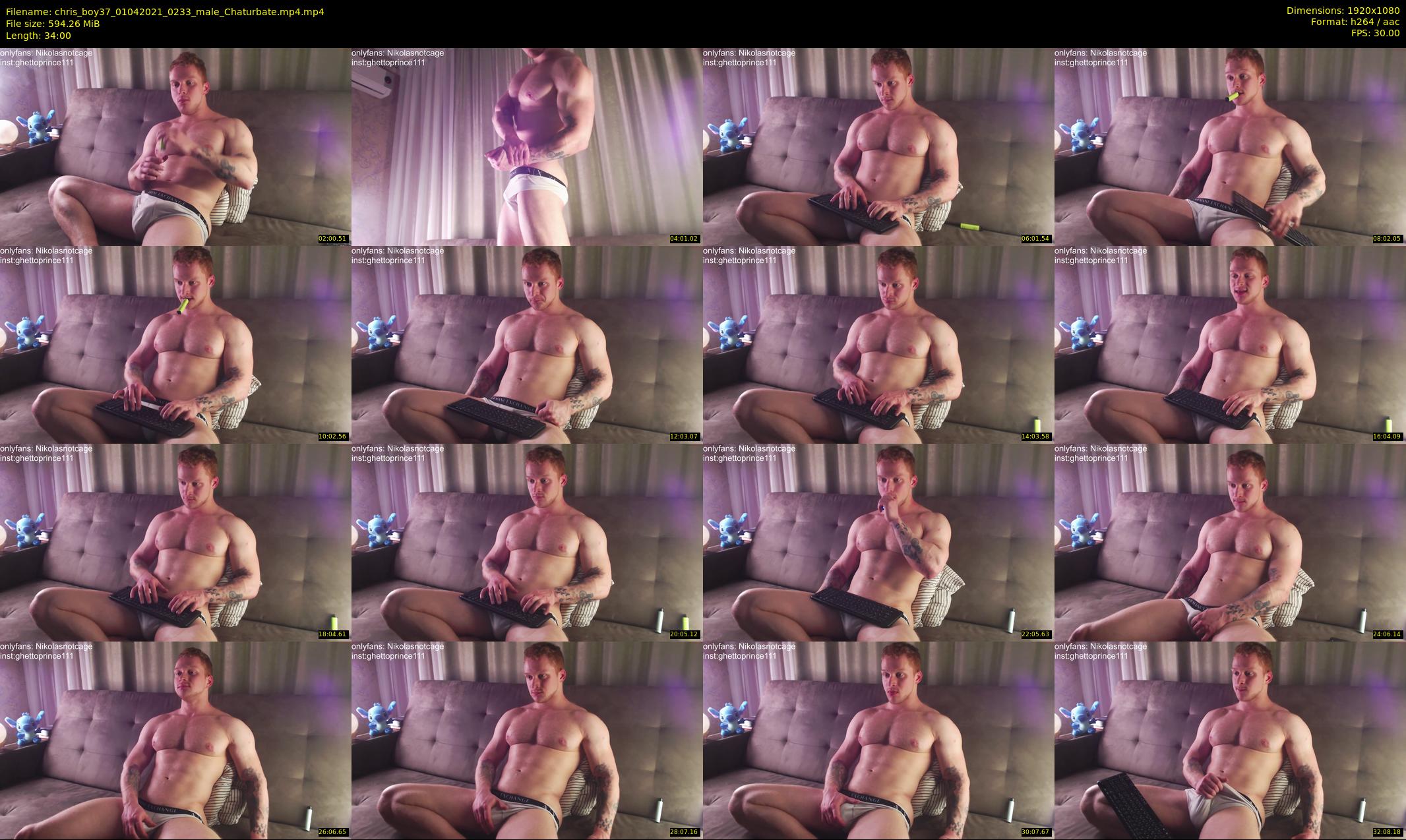 chris_boy37 — 34 minute Chaturbate male cam show recording, 1080p, Apr 1, 2021