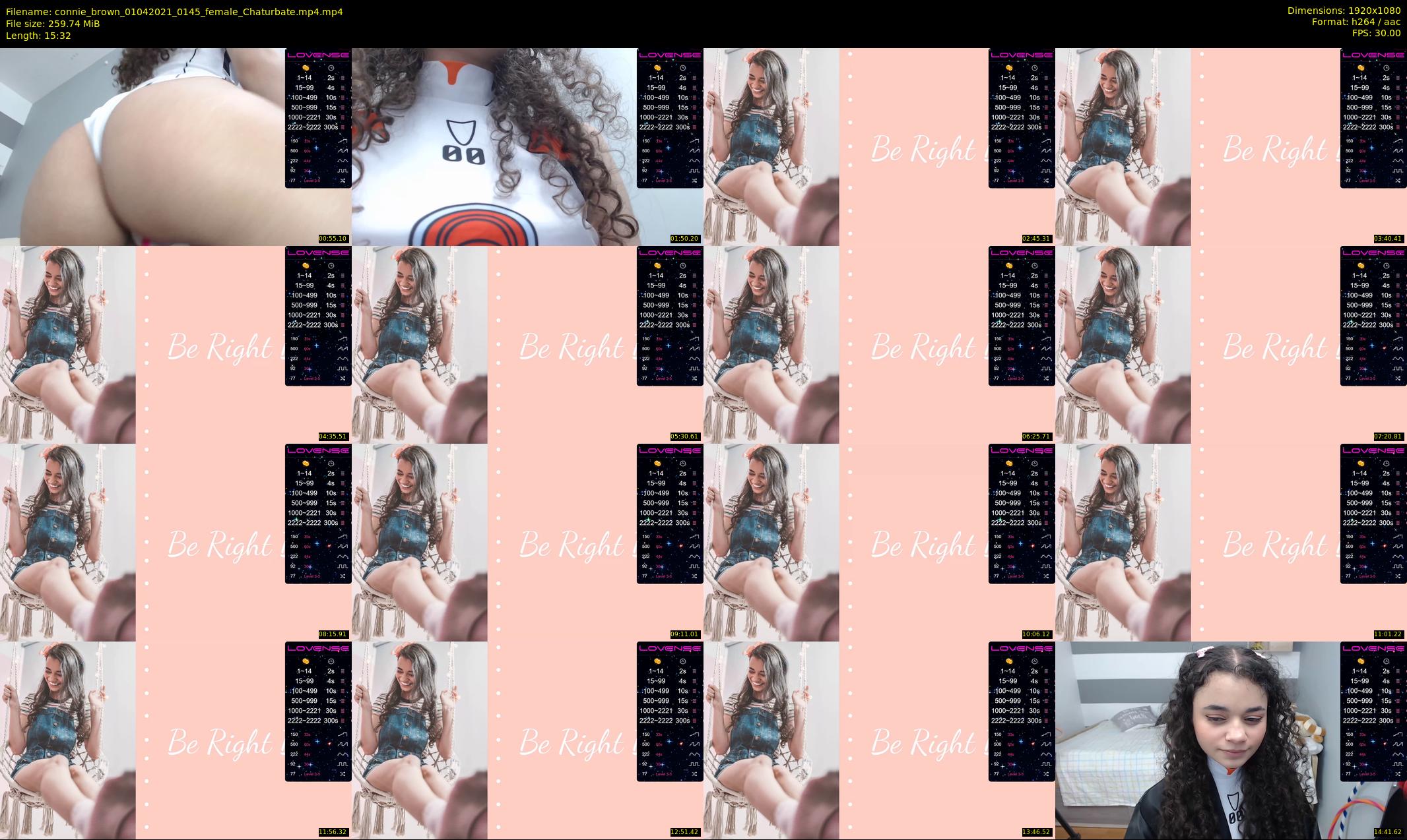 connie_brown — 16 minute Chaturbate female cam show recording, 1080p, Apr 1, 2021