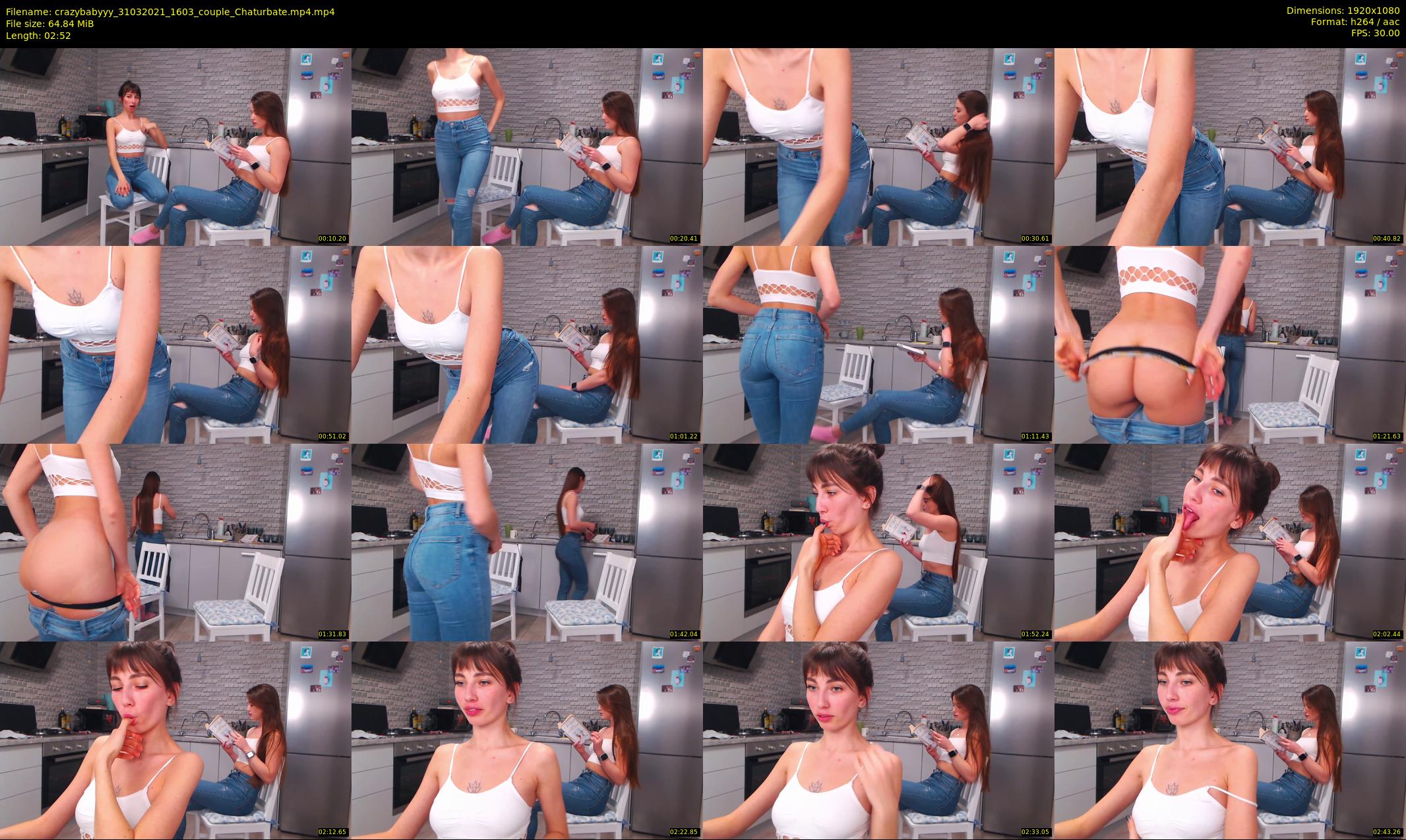 crazybabyyy — 3 minute Chaturbate couple cam show recording, 1080p, Mar 31, 2021