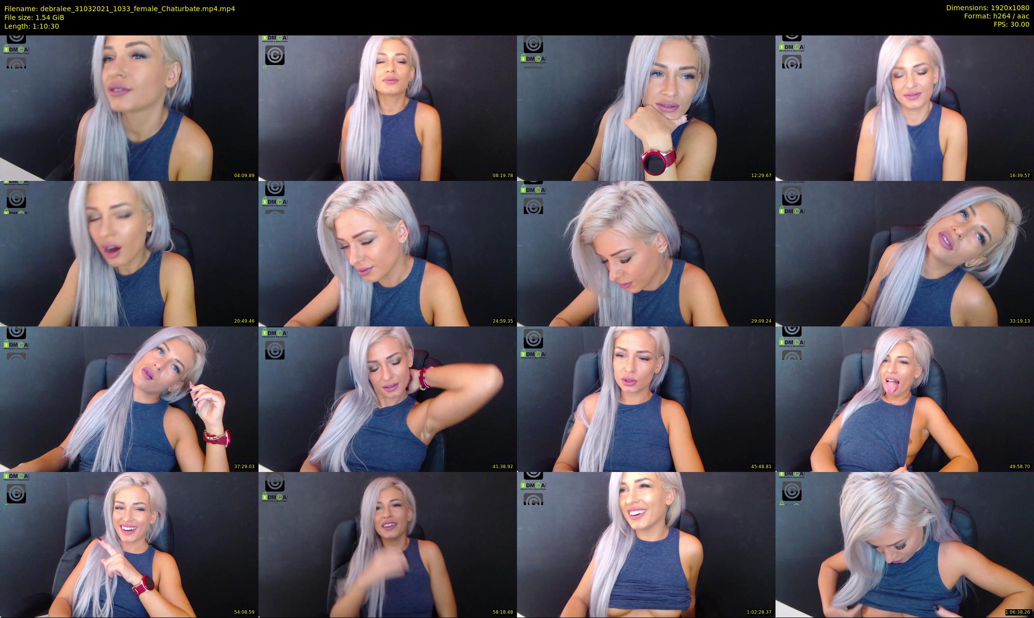 debralee — 71 minute Chaturbate female cam show recording, 1080p, Mar 31, 2021
