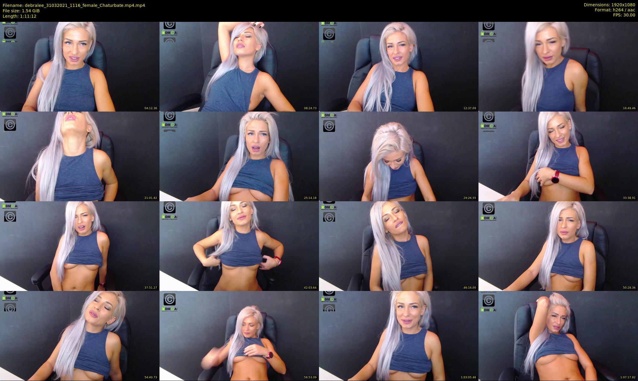 debralee — 72 minute Chaturbate female cam show recording, 1080p, Mar 31, 2021