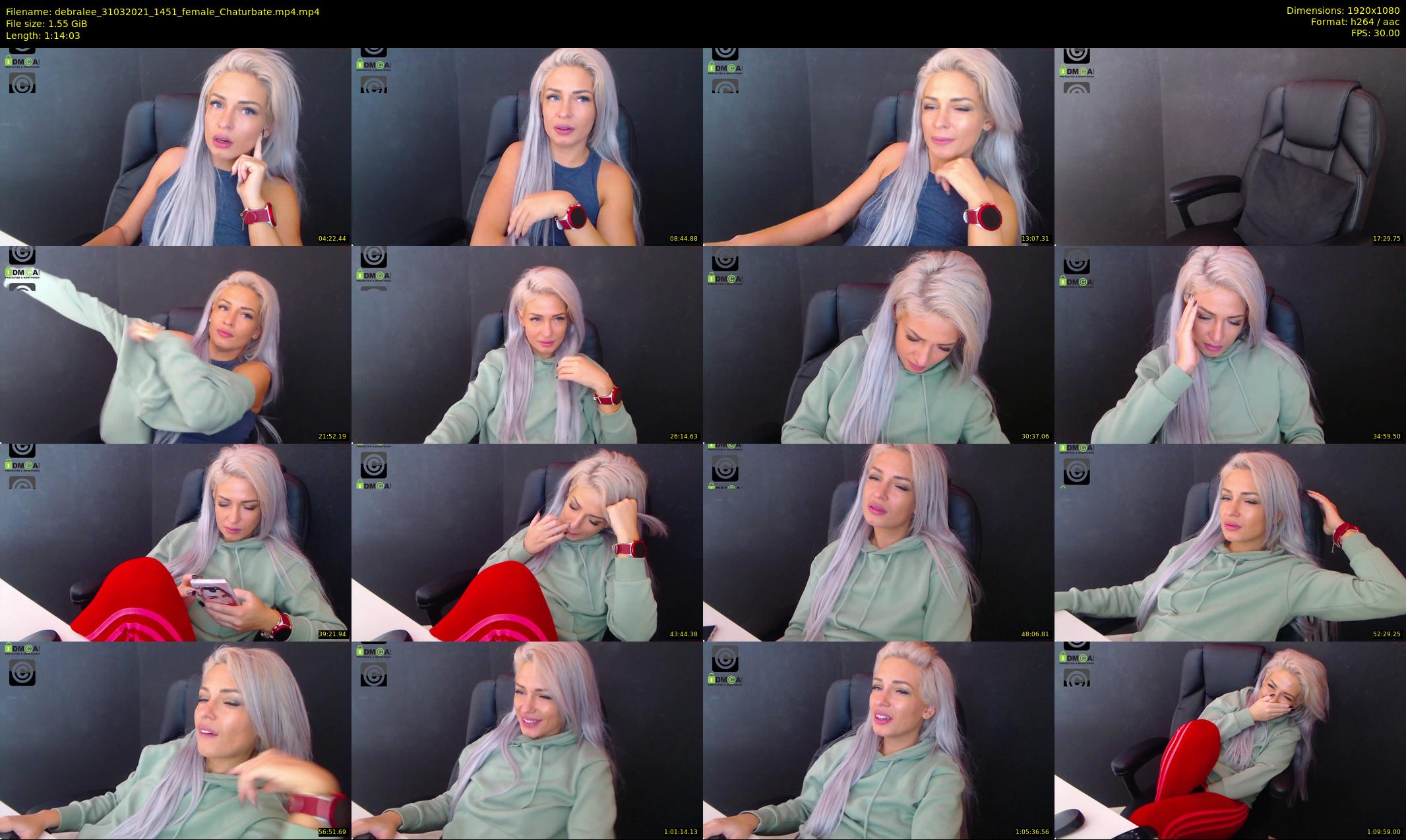 debralee — 75 minute Chaturbate female cam show recording, 1080p, Mar 31, 2021