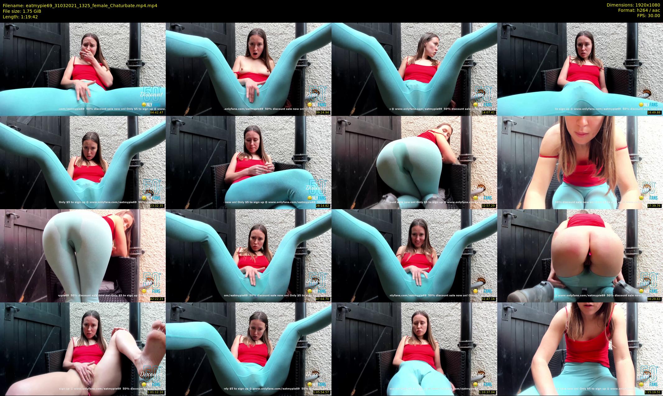 eatmypie69 — 80 minute Chaturbate female cam show recording, 1080p, Mar 31, 2021