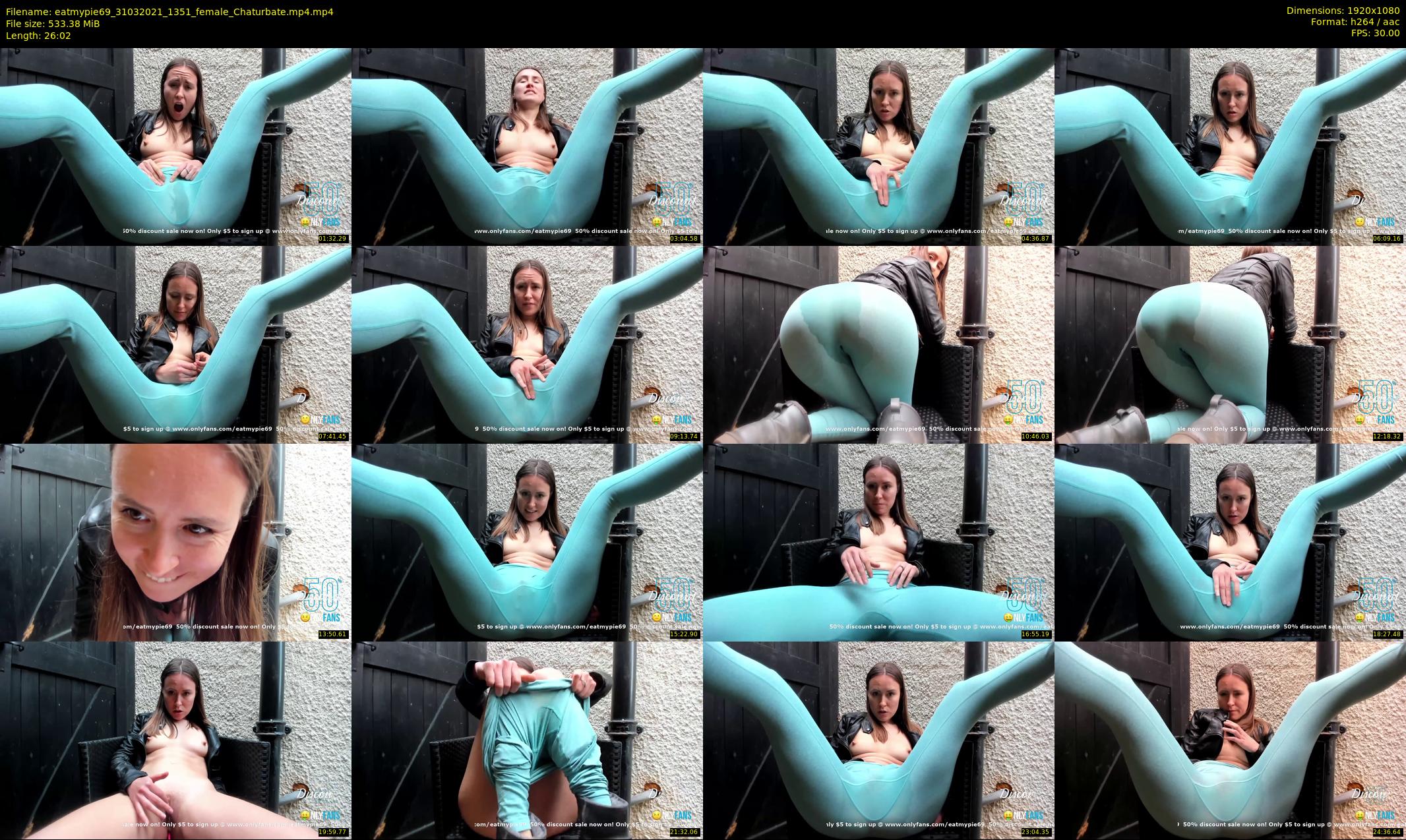 eatmypie69 — 27 minute Chaturbate female cam show recording, 1080p, Mar 31, 2021