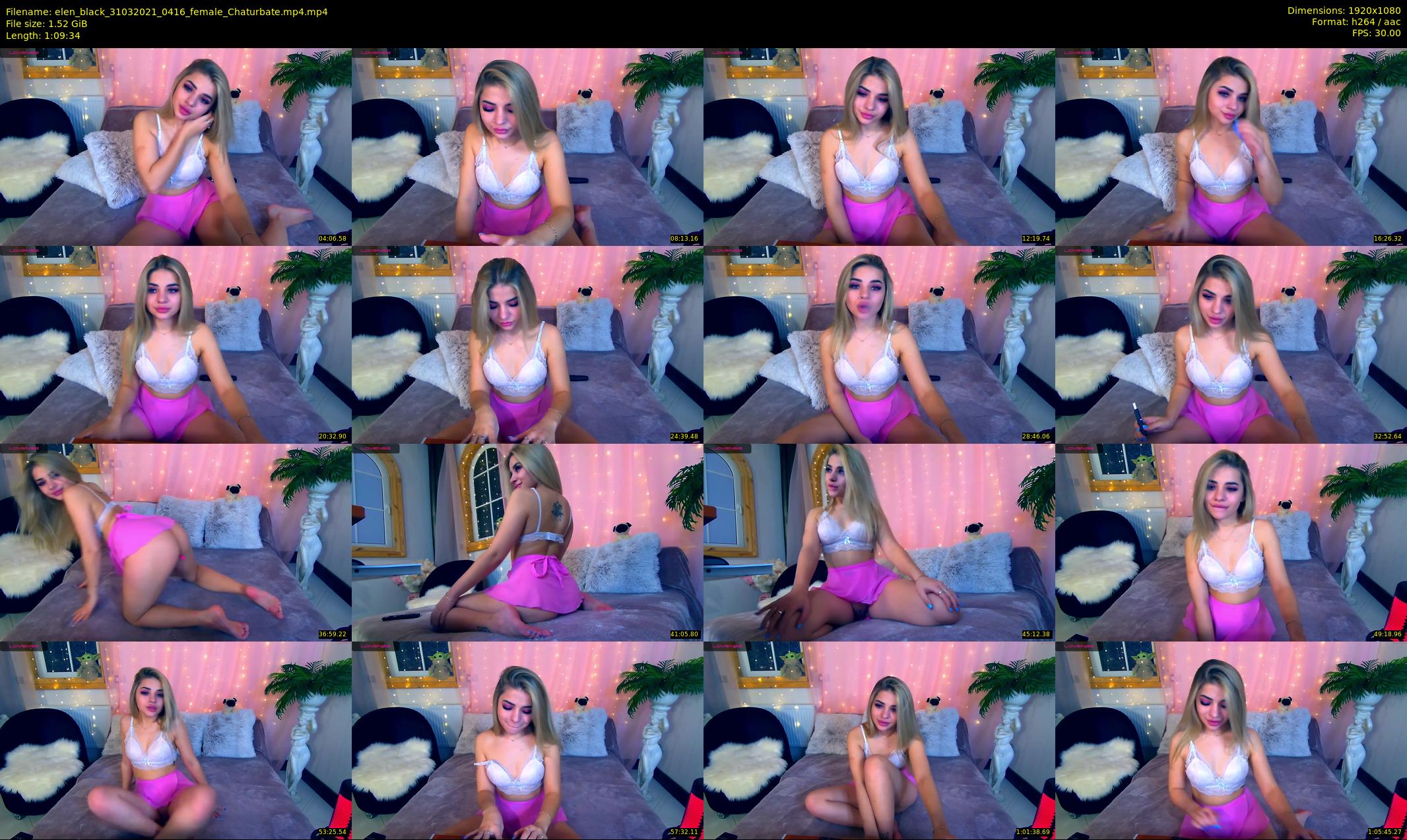 elen_black — 70 minute Chaturbate female cam show recording, 1080p, Mar 31, 2021
