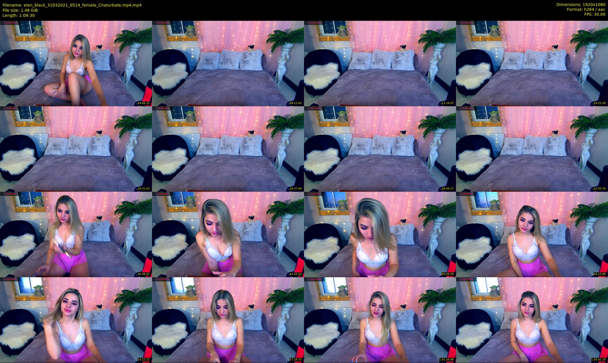 elen_black — 70 minute Chaturbate female cam show recording, 1080p, Mar 31, 2021