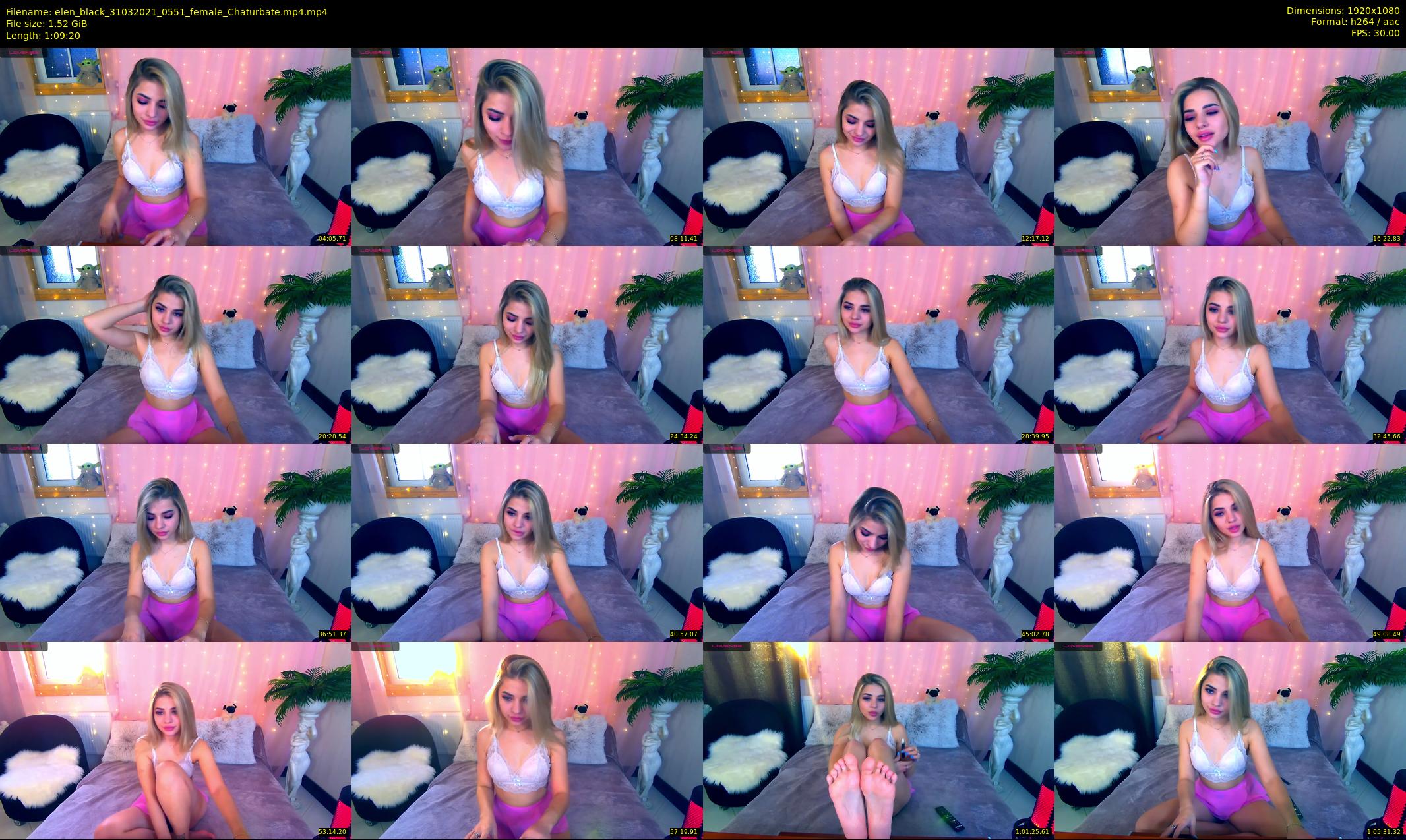 elen_black — 70 minute Chaturbate female cam show recording, 1080p, Mar 31, 2021