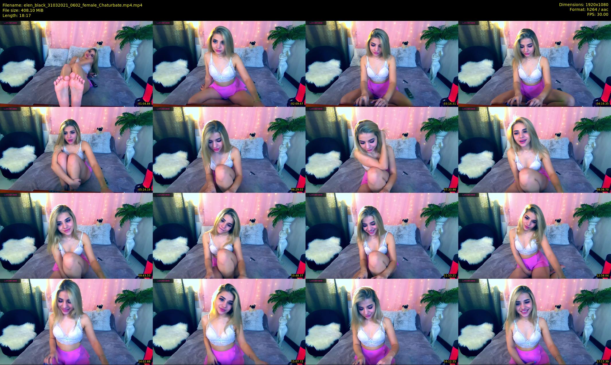 elen_black — 19 minute Chaturbate female cam show recording, 1080p, Mar 31, 2021