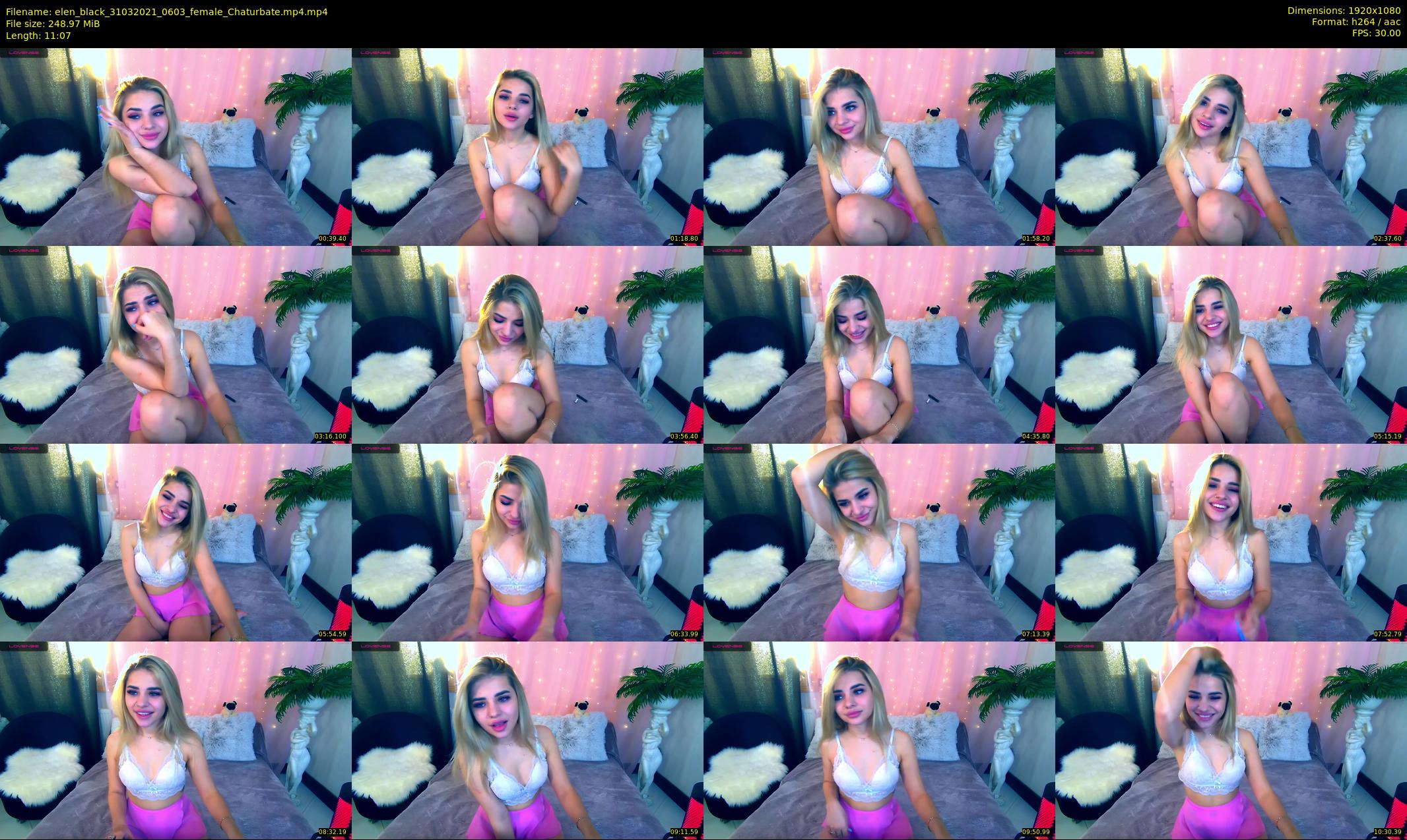elen_black — 12 minute Chaturbate female cam show recording, 1080p, Mar 31, 2021
