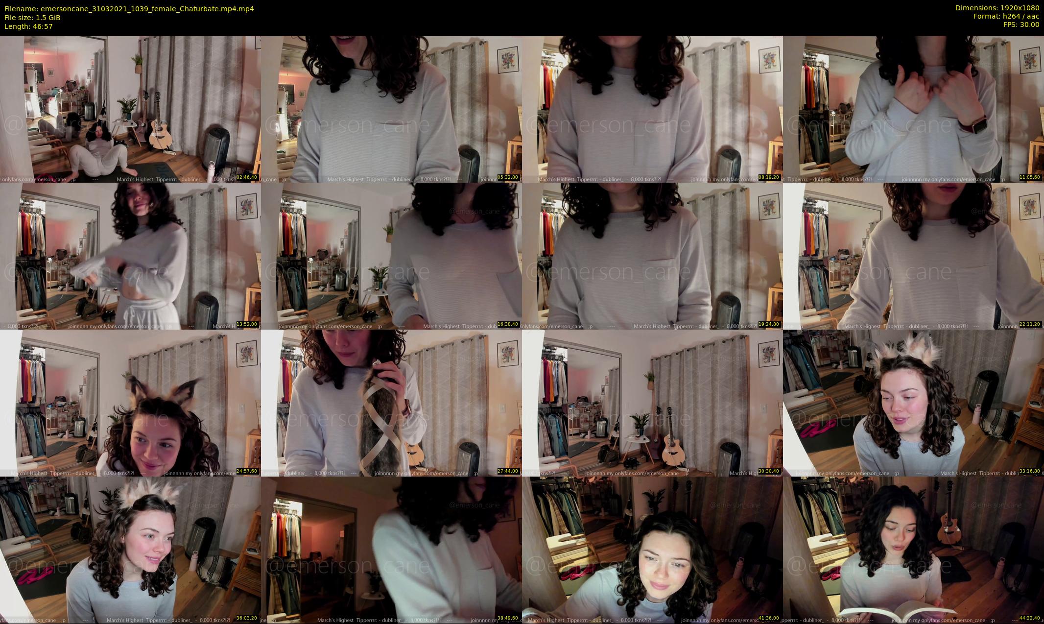 emersoncane — 47 minute Chaturbate female cam show recording, 1080p, Mar 31, 2021