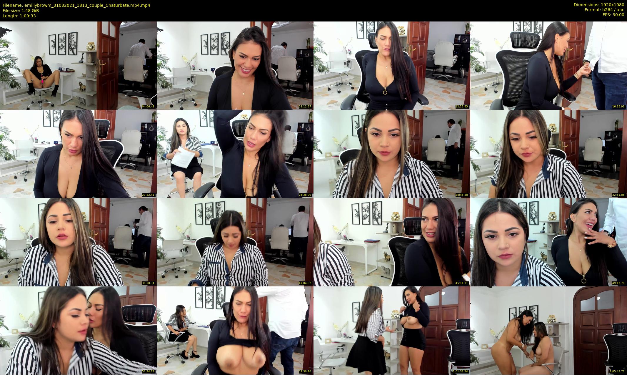 emillybrowm — 70 minute Chaturbate couple cam show recording, 1080p, Mar 31, 2021