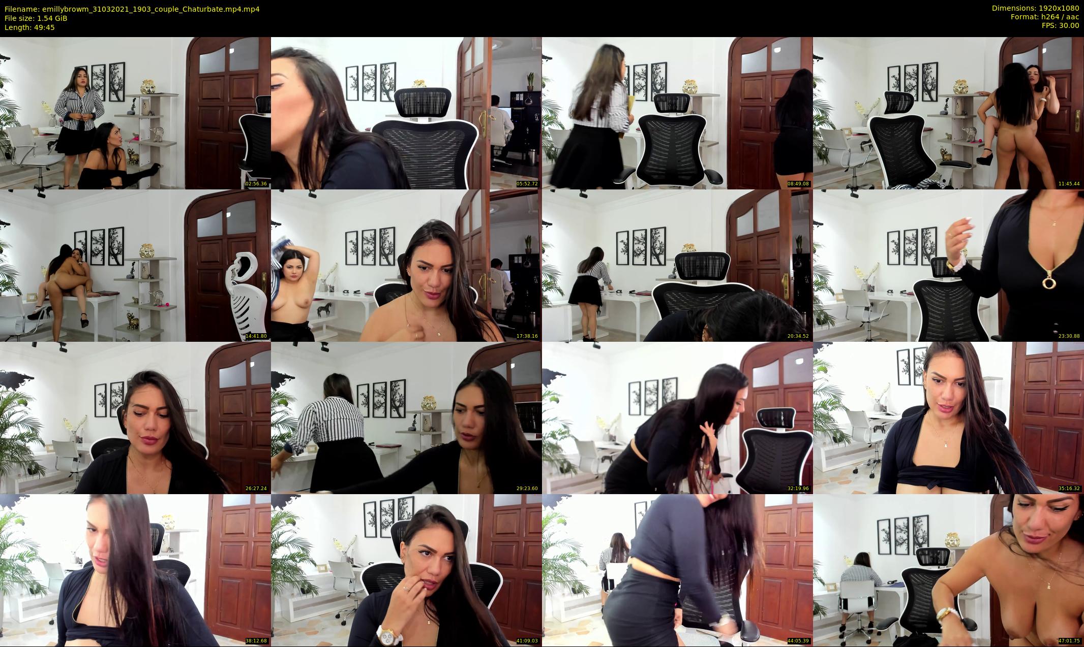 emillybrowm — 50 minute Chaturbate couple cam show recording, 1080p, Mar 31, 2021