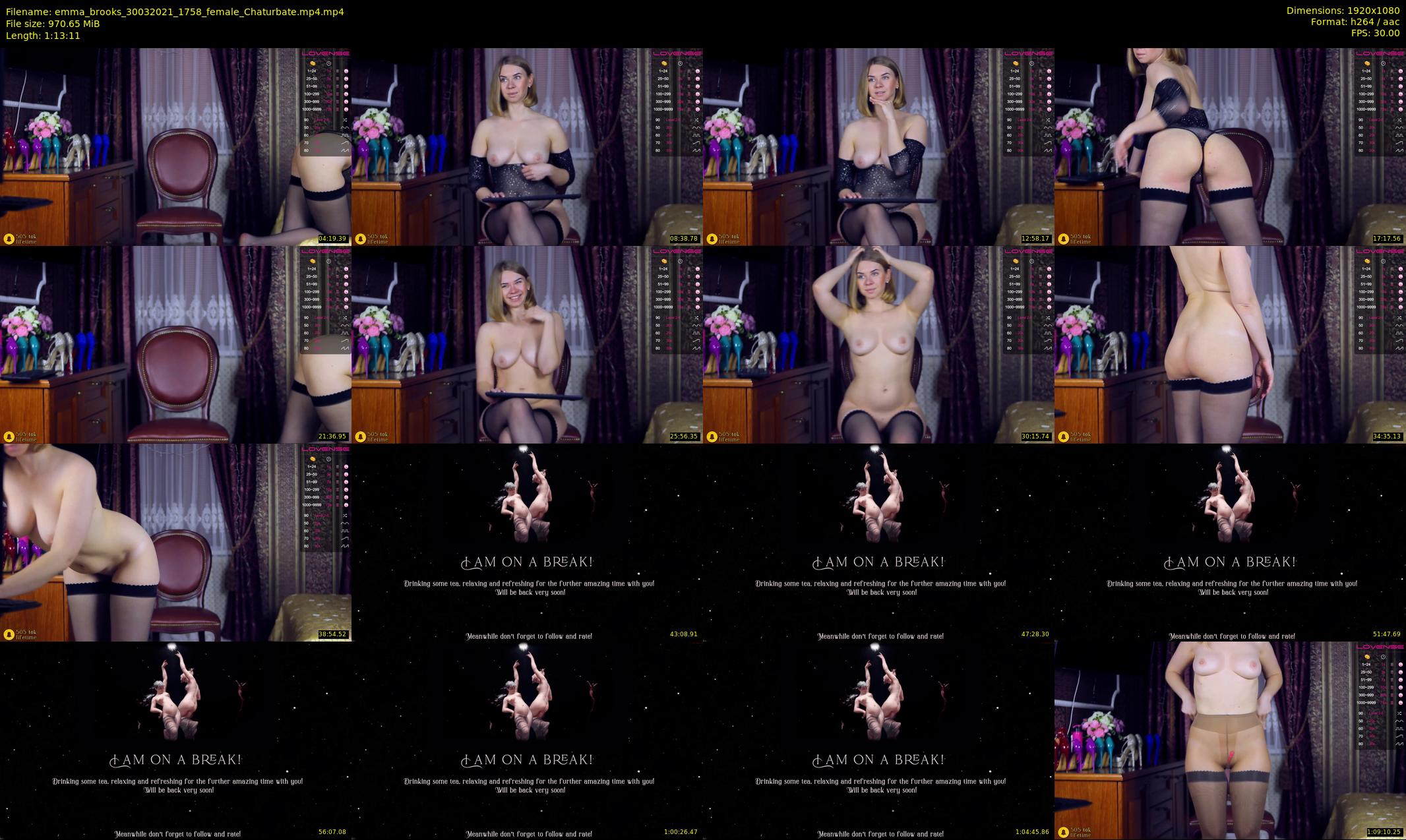 emma_brooks — 74 minute Chaturbate female cam show recording, 1080p, Mar 30, 2021
