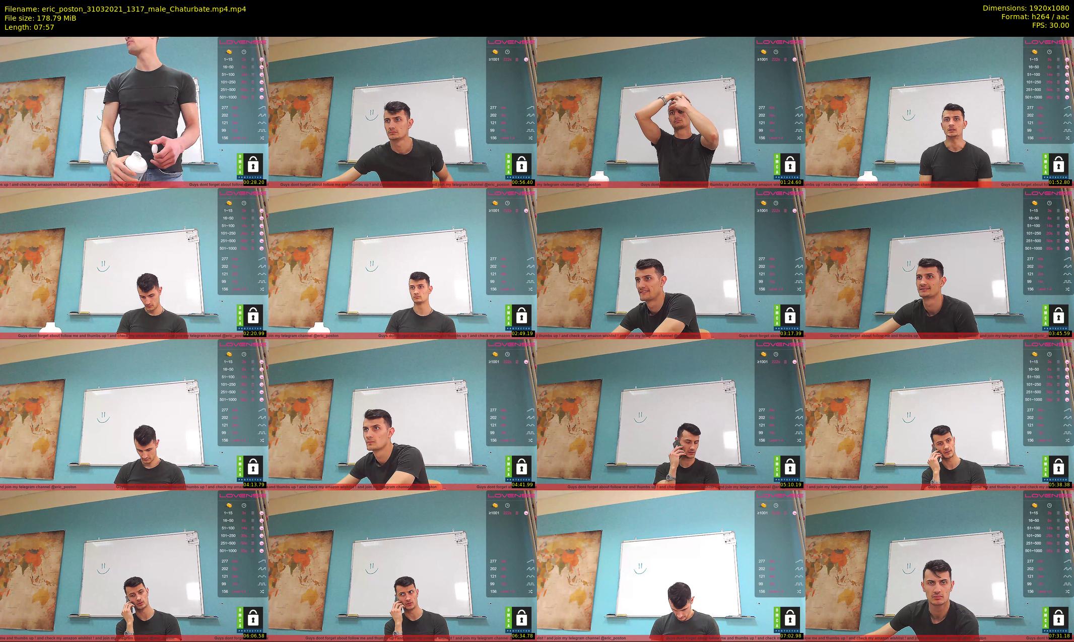 eric_poston — 8 minute Chaturbate male cam show recording, 1080p, Mar 31, 2021