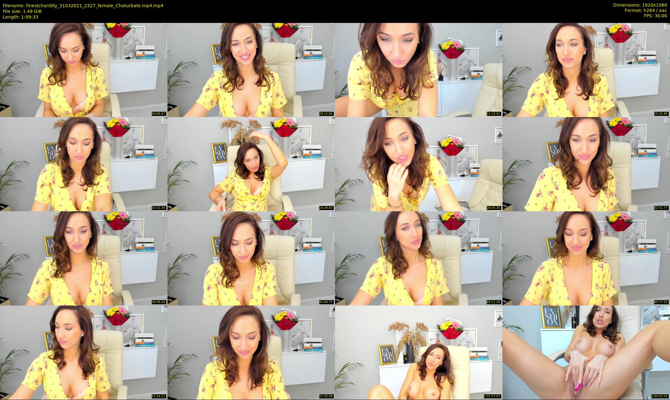 finestchantilly — 70 minute Chaturbate female cam show recording, 1080p, Mar 31, 2021