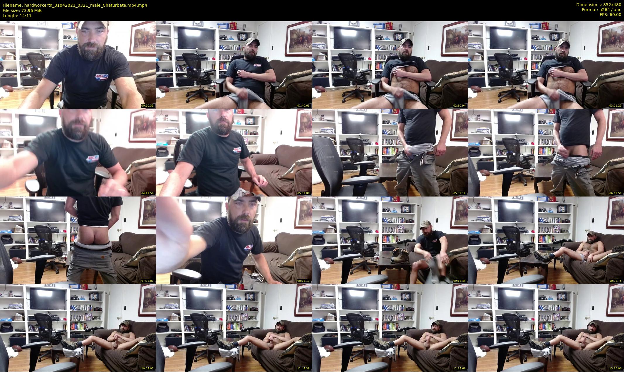 hardworkertn — 15 minute Chaturbate male cam show recording, 480p, Apr 1, 2021