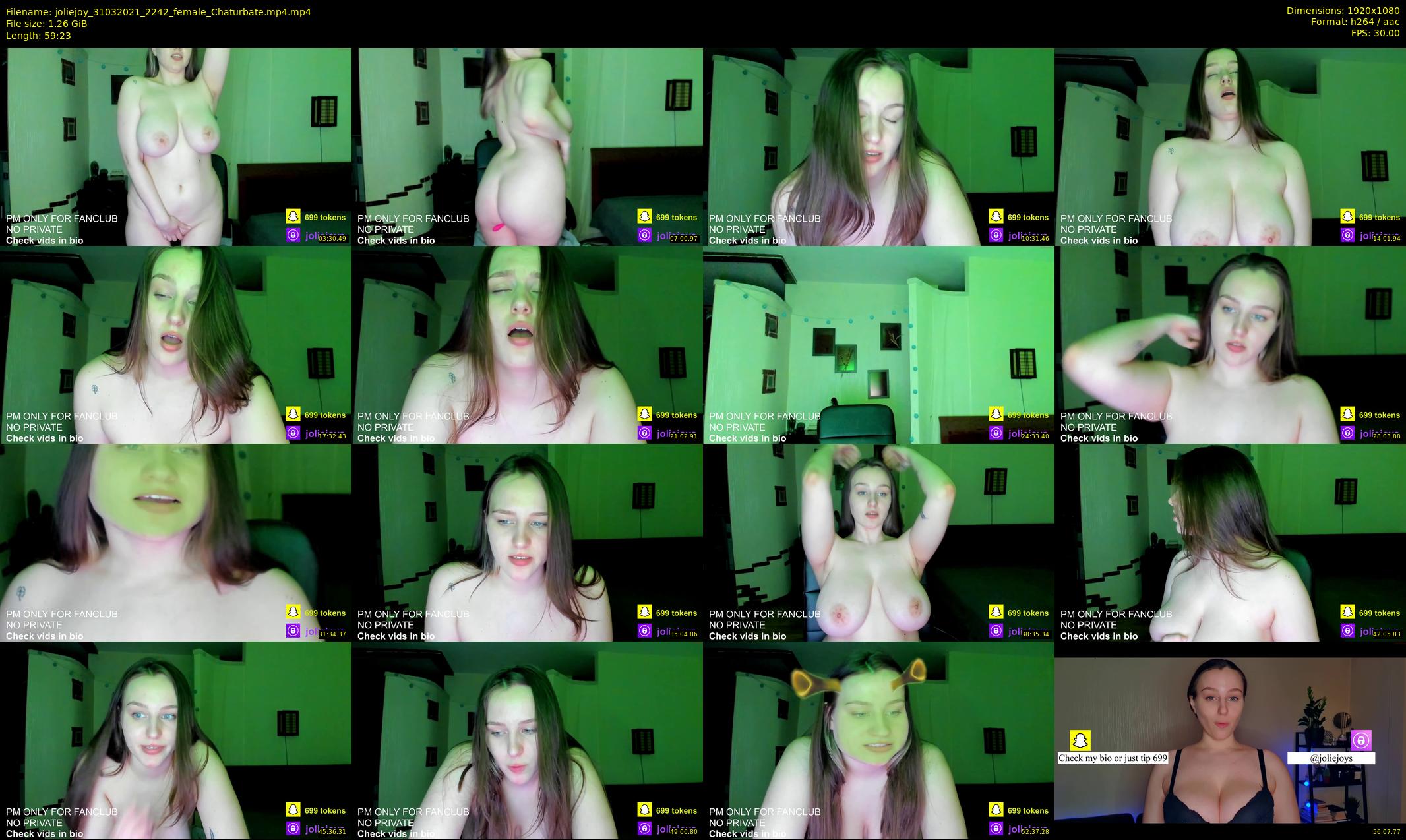 joliejoy — 60 minute Chaturbate female cam show recording, 1080p, Mar 31, 2021