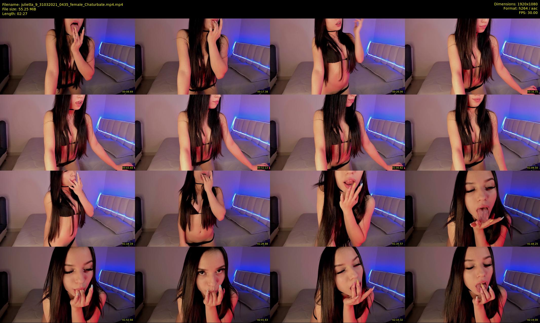julietta_9 — 3 minute Chaturbate female cam show recording, 1080p, Mar 31, 2021