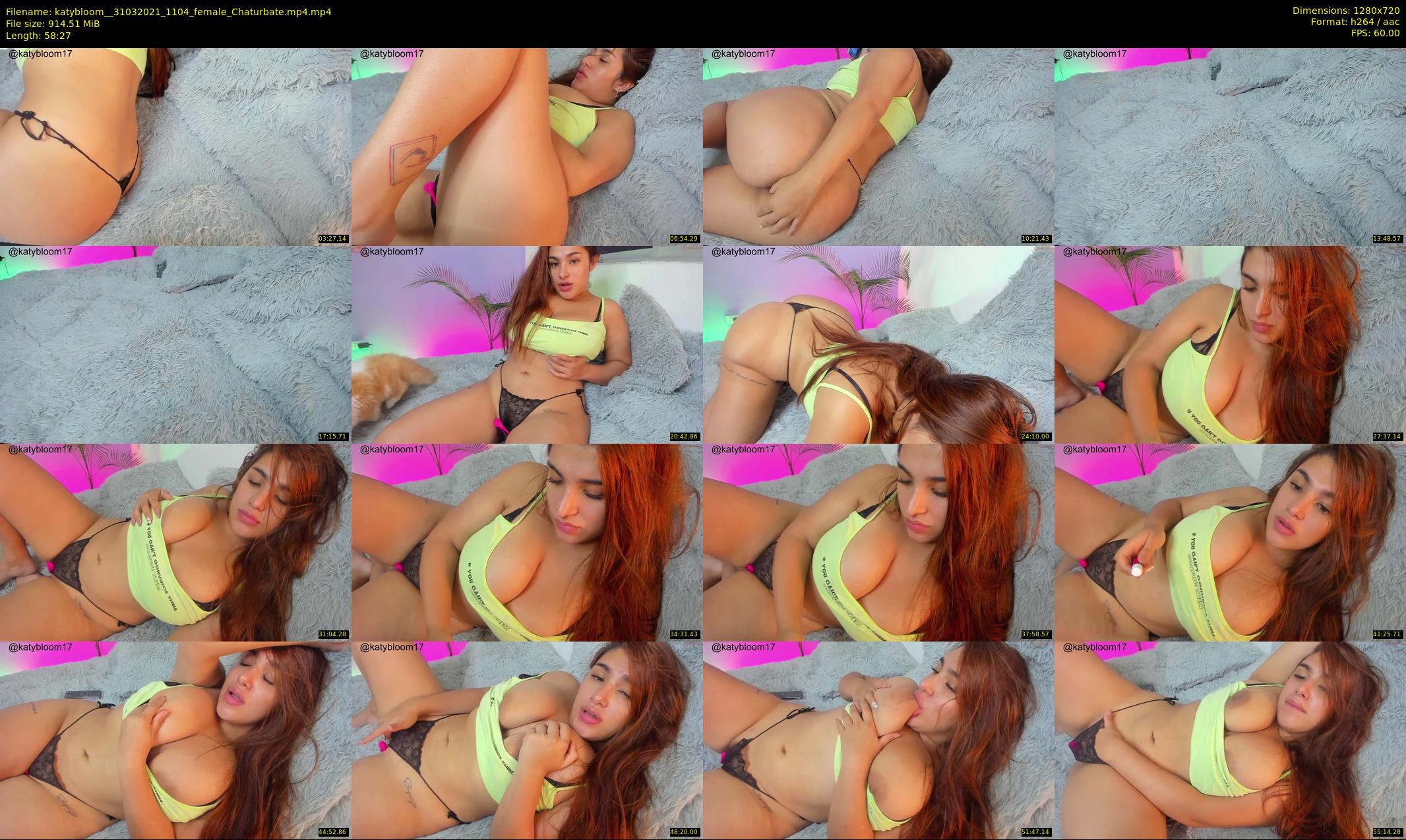 katybloom_ — 59 minute Chaturbate female cam show recording, 720p, Mar 31, 2021