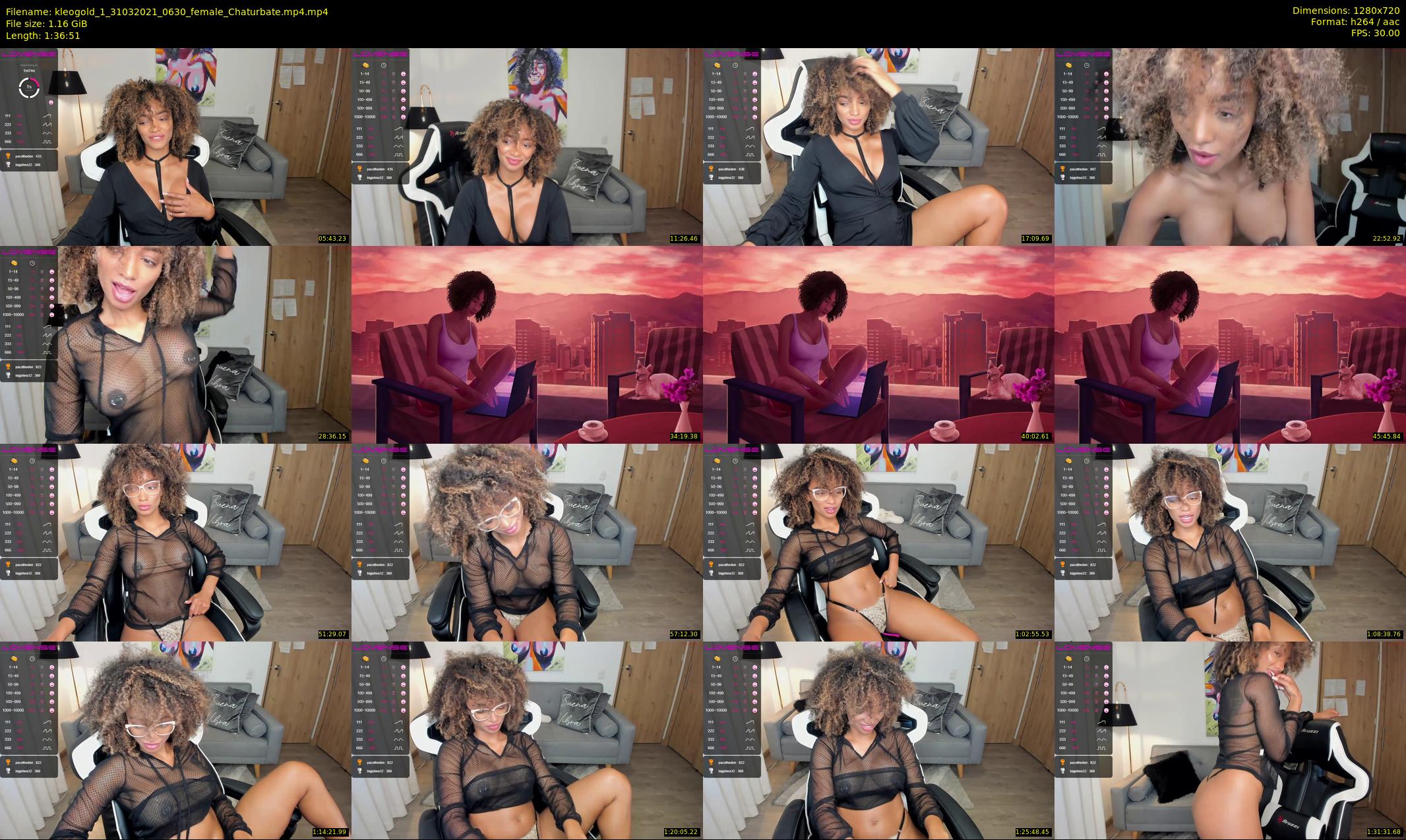 kleogold_1 — 97 minute Chaturbate female cam show recording, 720p, Mar 31, 2021