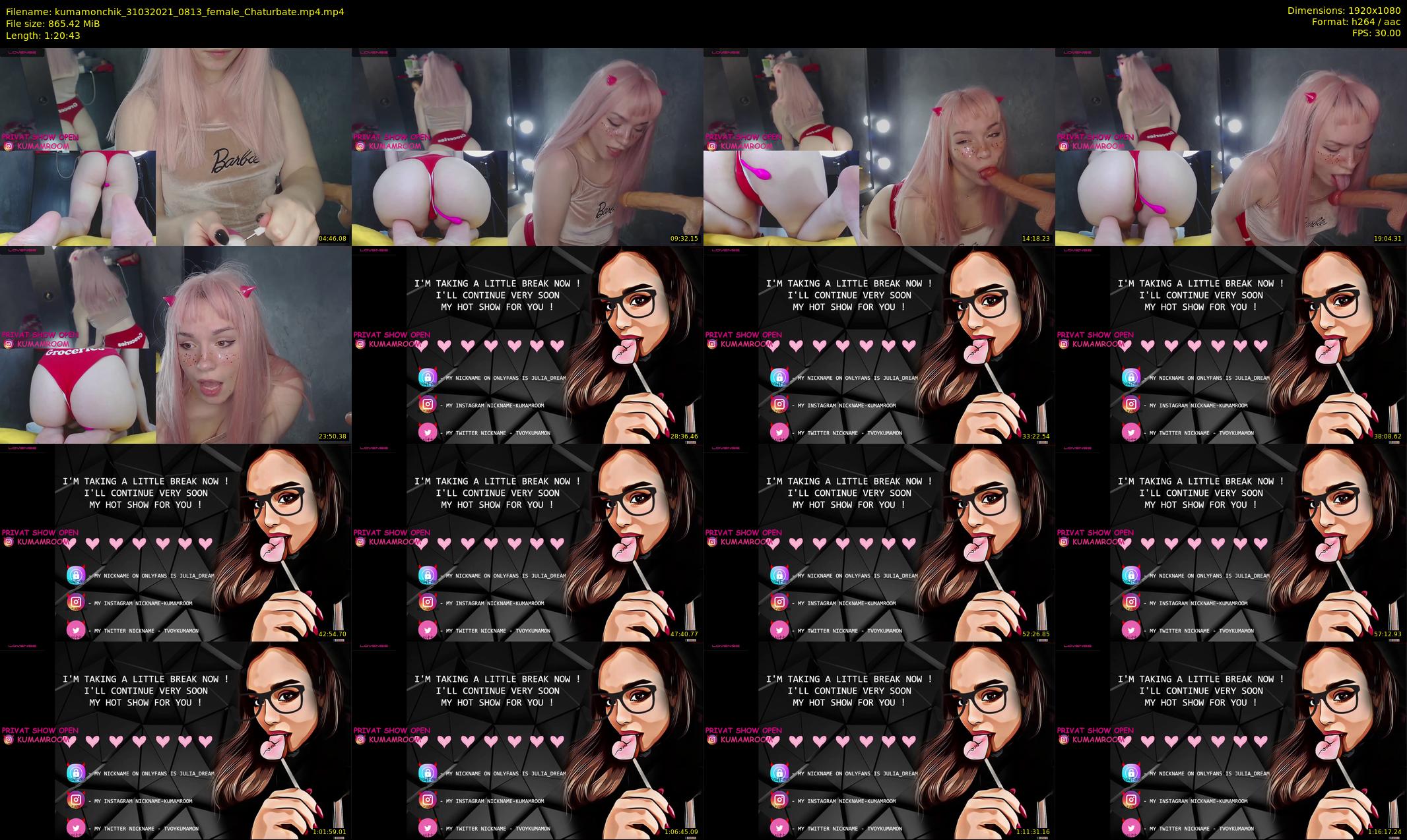 kumamonchik — 81 minute Chaturbate couple cam show recording, 1080p, Mar 31, 2021
