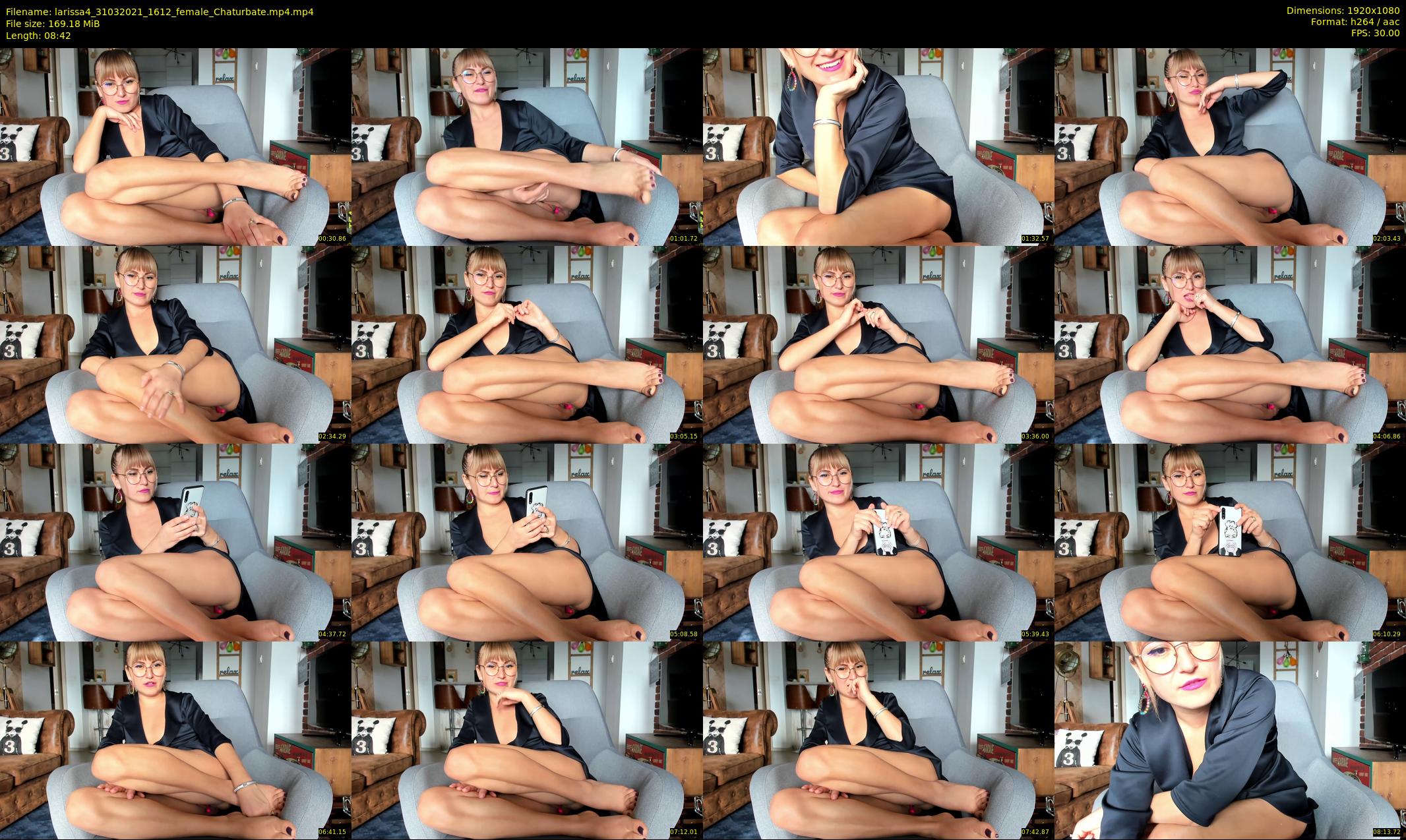 larissa4 — 9 minute Chaturbate female cam show recording, 1080p, Mar 31, 2021