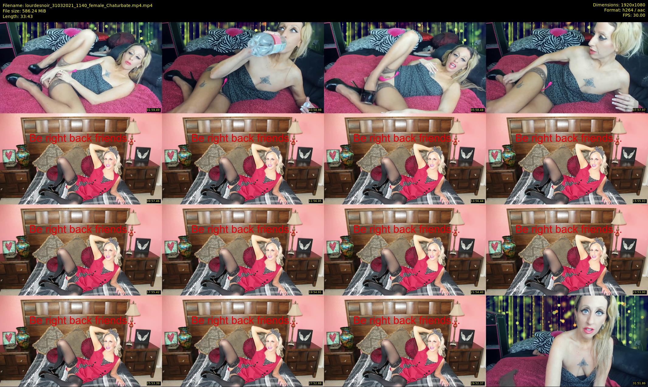 lourdesnoir — 34 minute Chaturbate female cam show recording, 1080p, Mar 31, 2021
