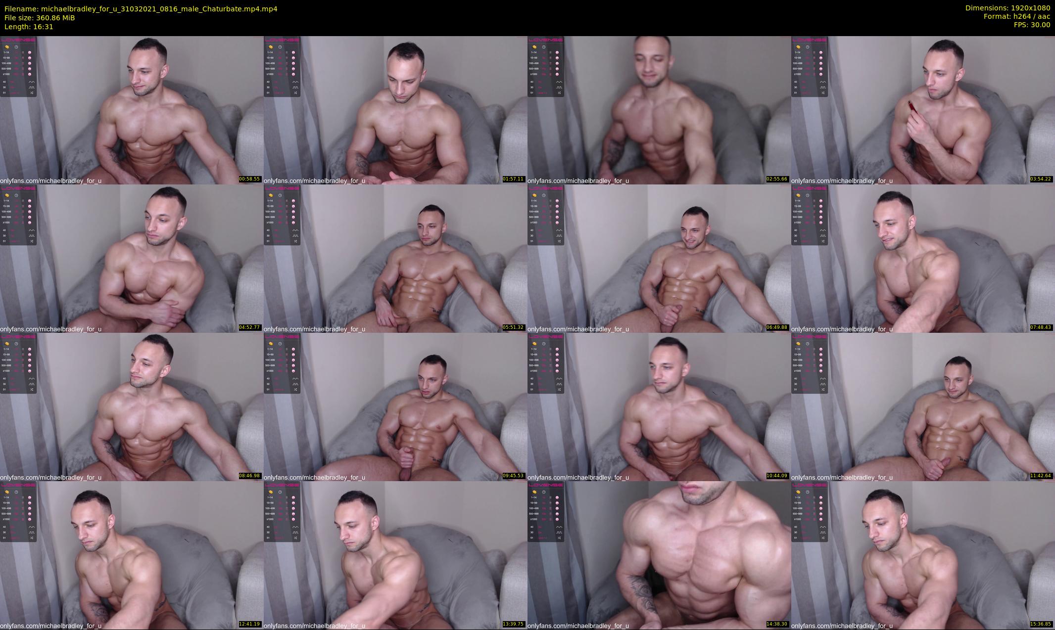 michaelbradley_for_u — 17 minute Chaturbate male cam show recording, 1080p, Mar 31, 2021