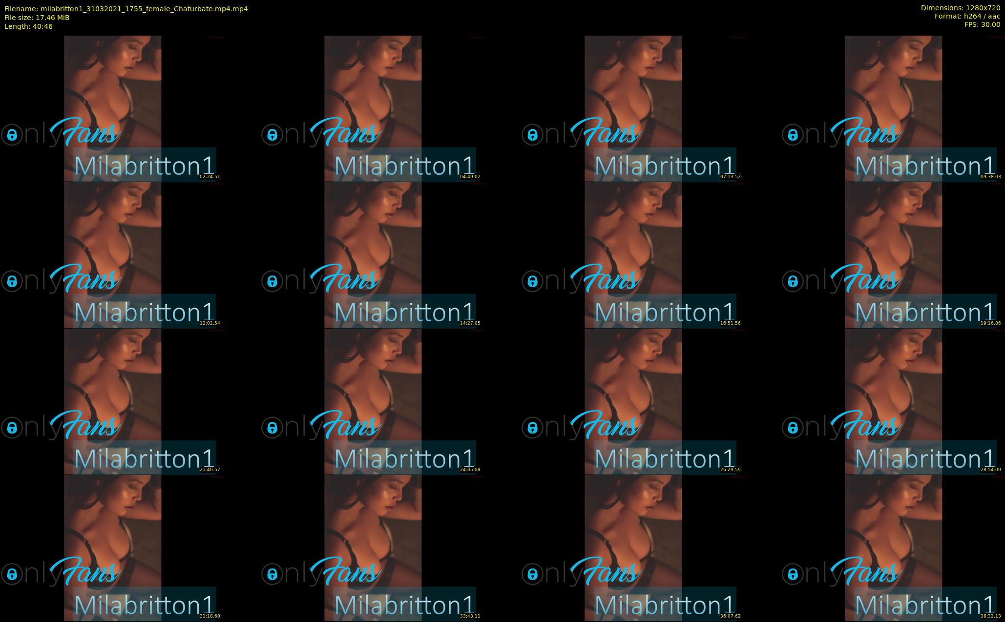 milabritton1 — 41 minute Chaturbate female cam show recording, 720p, Mar 31, 2021